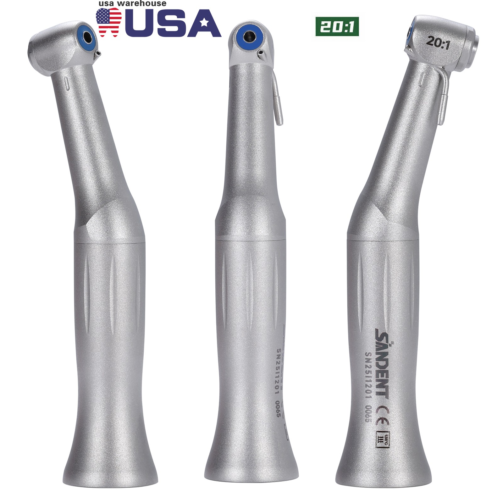 Dental Implant 20:1 Reduction Low Speed Contra Angle Handpiece Fit NSK E-type