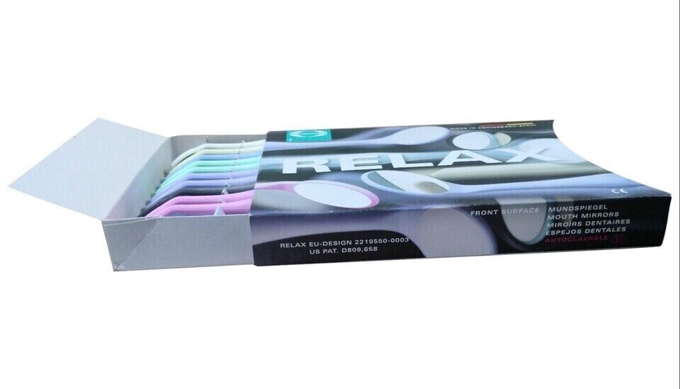 HAHNENKRATT Relax FS Rhodium 5 Plane 24 mm Dental Mirrors Pack of 10 (Free Ship)