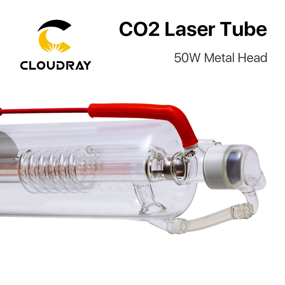 Cloudray 50W CO2 Laser Tube Length 1000mm Dia.50mm Metal Head US Stock