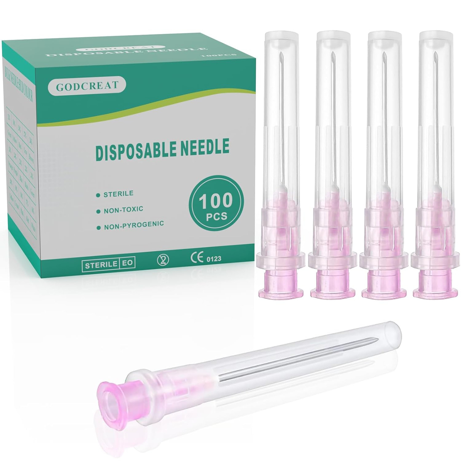 18Ga 1.5 Inch Needles Disposable with Cap for Lab Supplies Plant Poultry