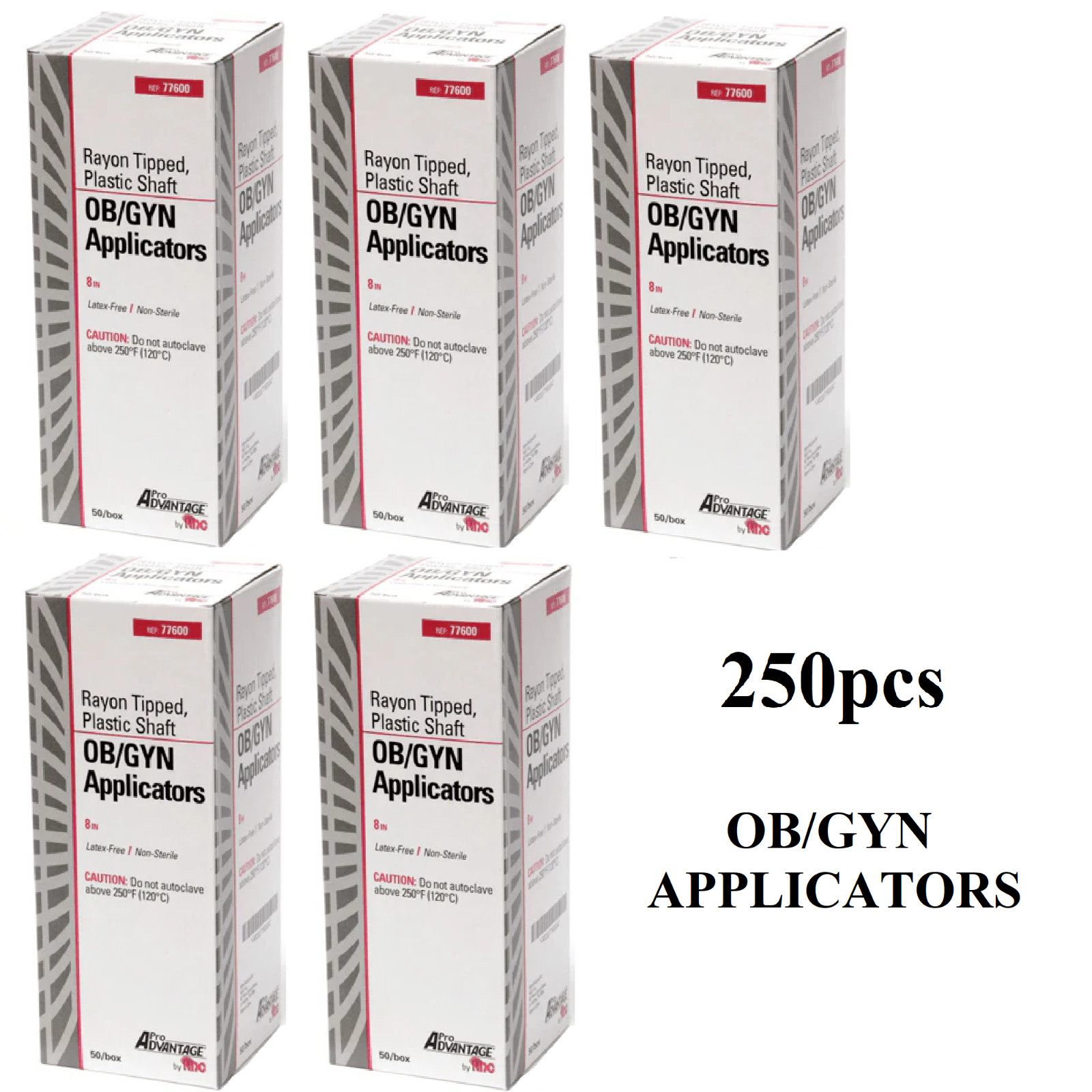 Pro Advantage OB/GYN Rayon Tipped Applicators 8″ Latex Free Non-Sterile(5 Boxes)