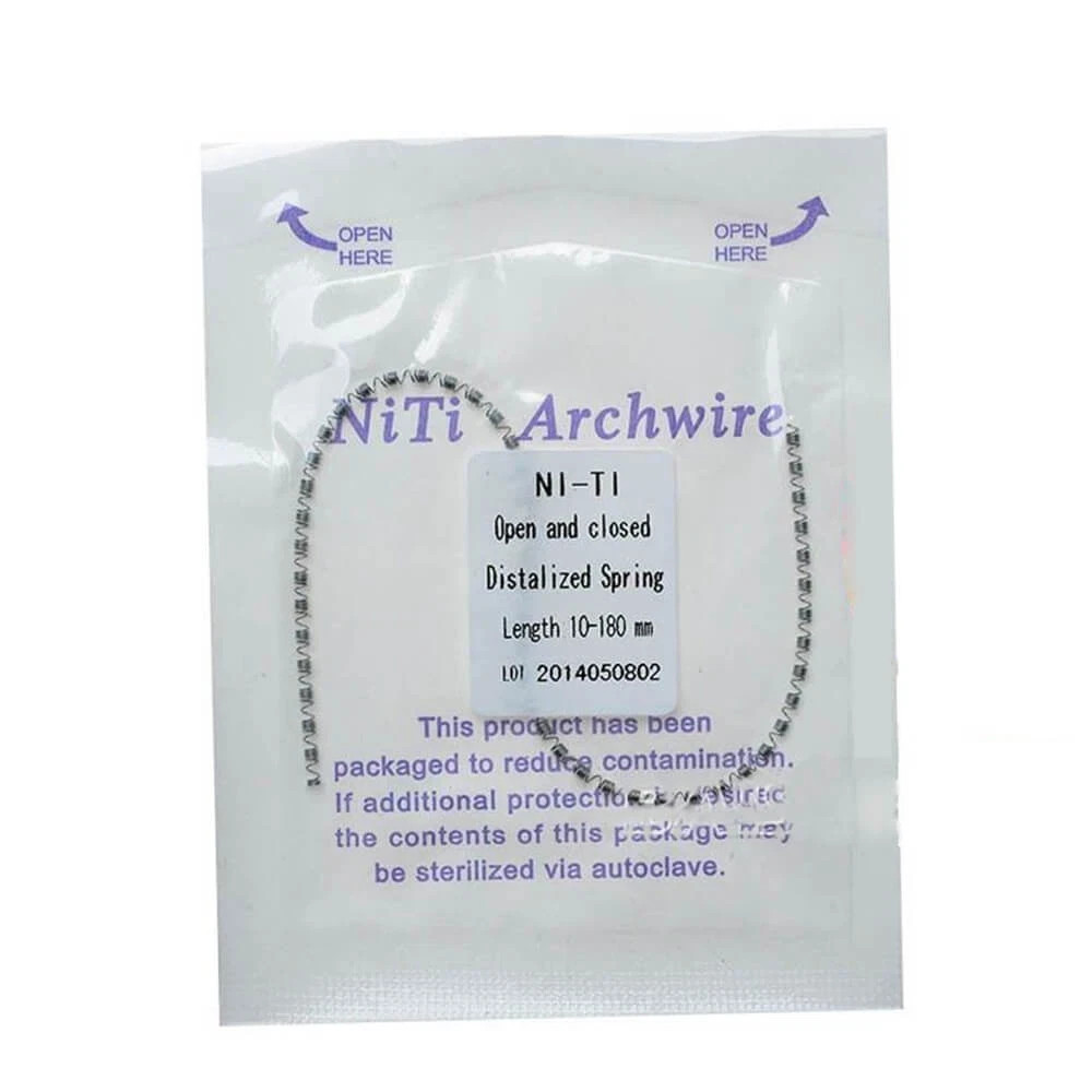 Dental Orthodontic Niti Open Coil Spring 914mm Dia.008/010/012/014 Inch