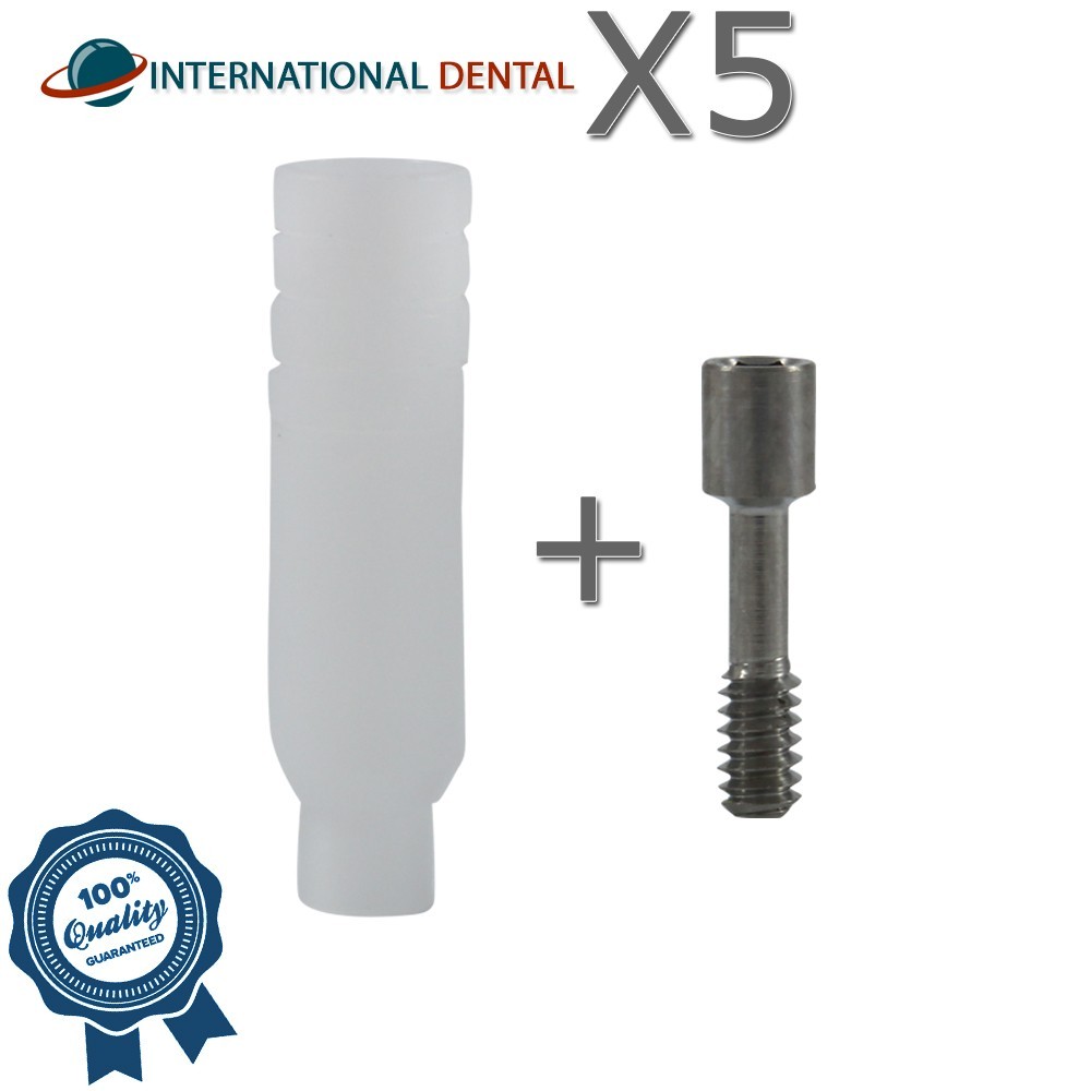 5 Plastic Rotational Castable Abutment Slim Platform Dental Fixture Int Hex