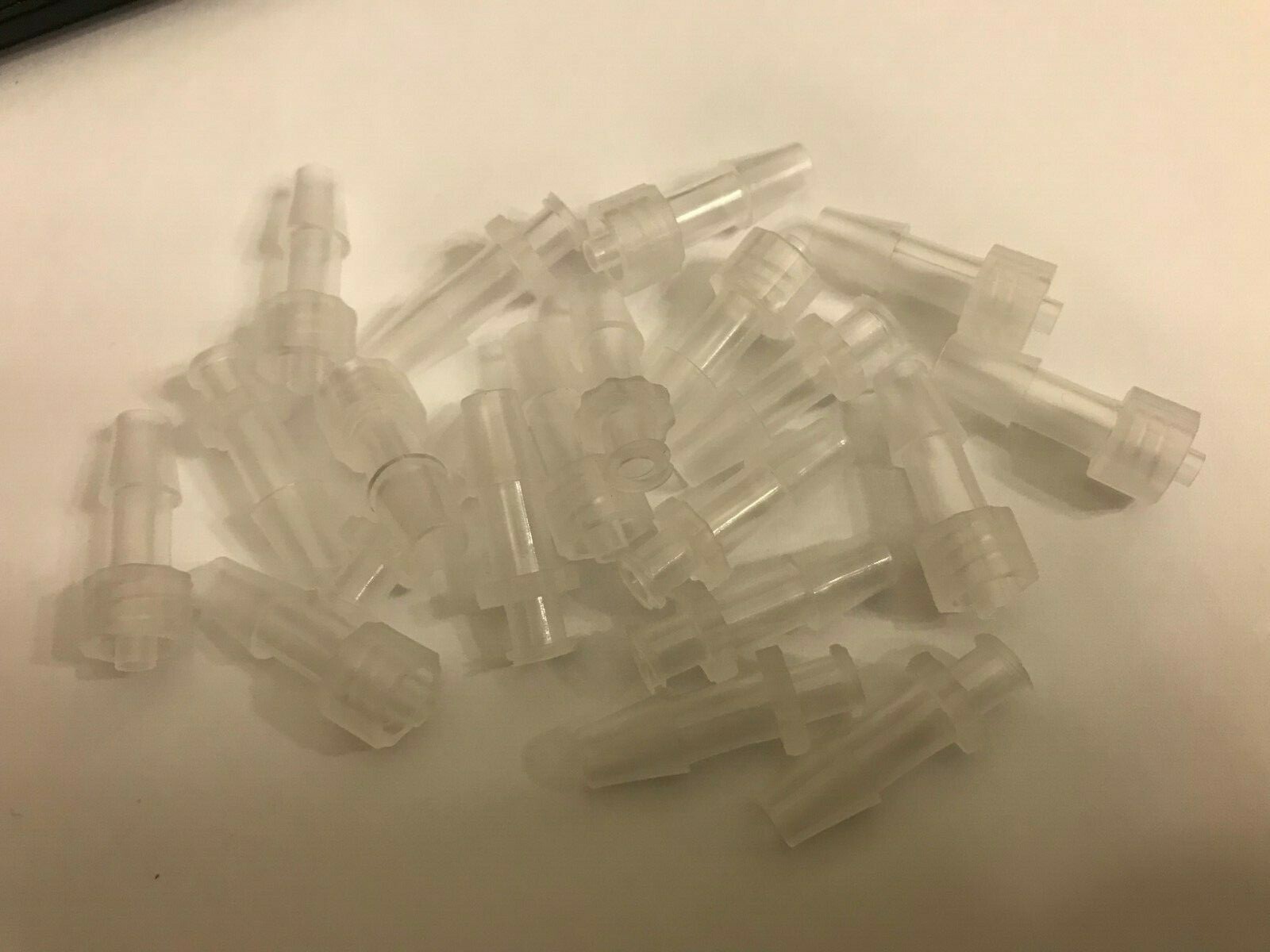 1/4″ Tubing Connector: Hose Barb 1/4”/Luer Lock, Male & Female, PP