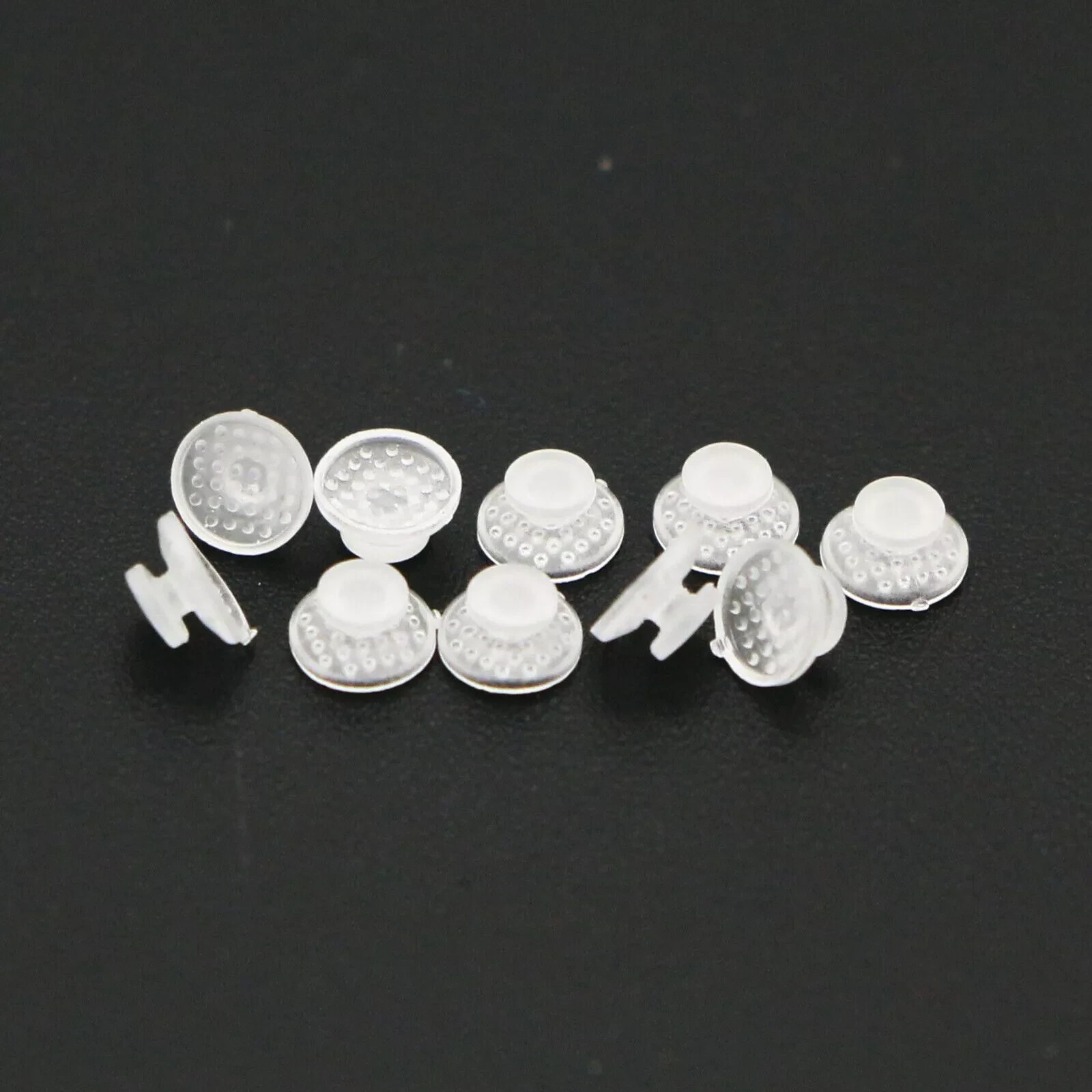 10Pcs/Pack Dental Clear Orthodontic Ceramic Lingual Button Bondable Round Base