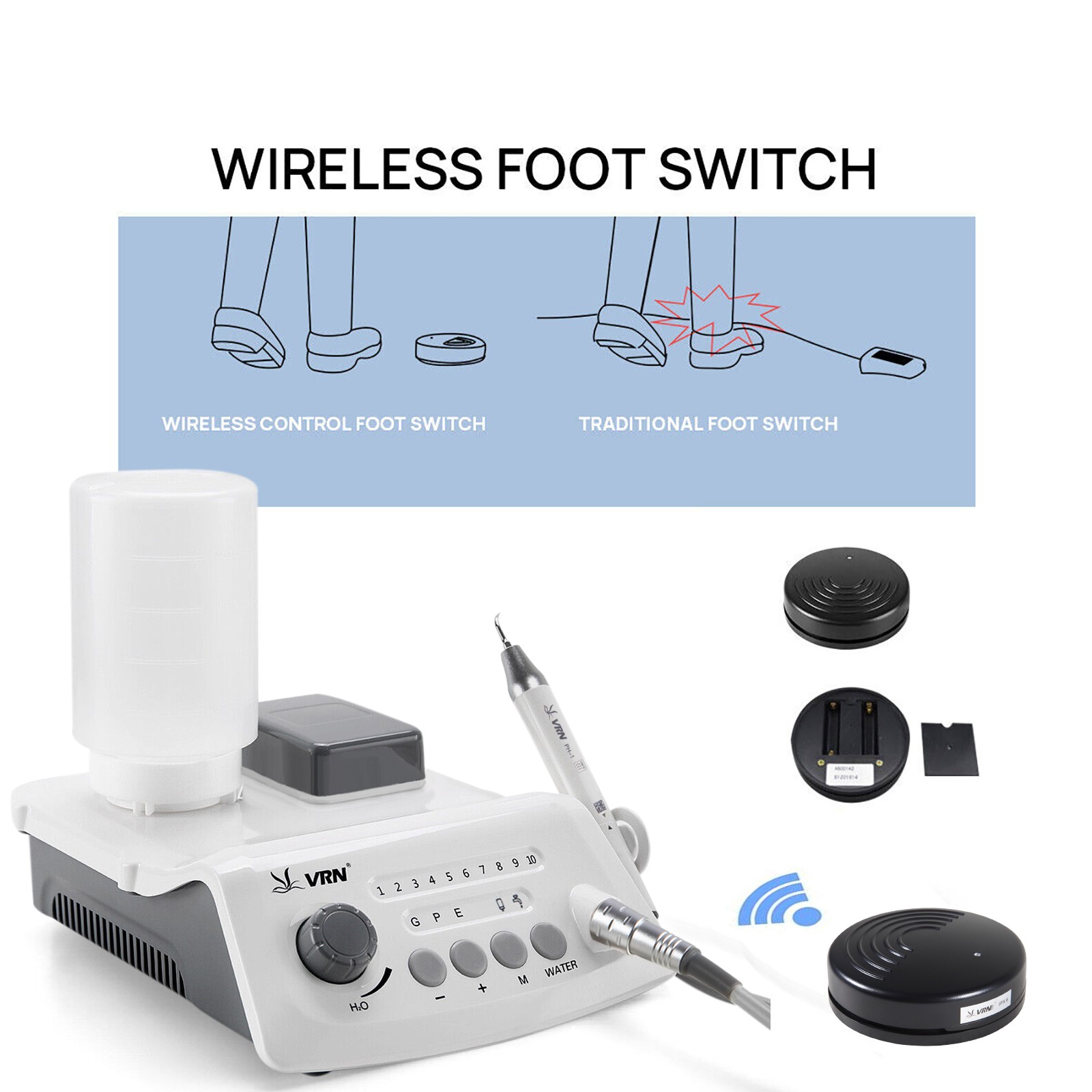 Dental Ultrasonic Scaler Scaling Perio Endo LED Handpiece for EMS Woodpecker UPS