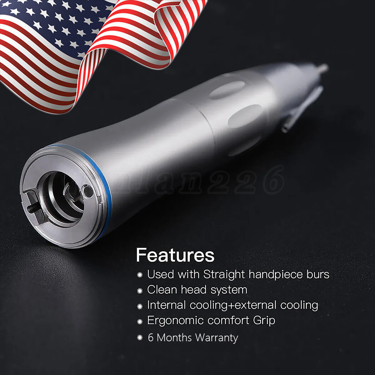 NSK Style Ti-Max X-SG65L Optic External Coolant Straight Handpiece Dental LED