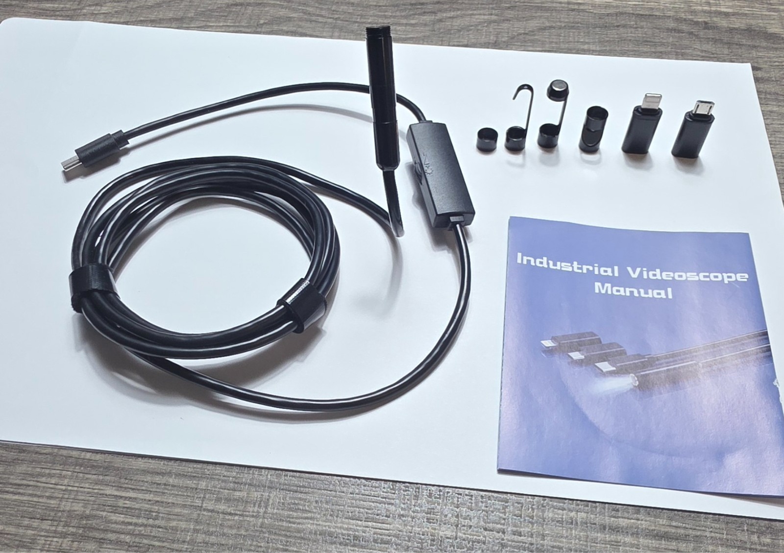 1920P HD Endoscope Borescope 8mm Inspection Snake Camera for iPhone Android iOS