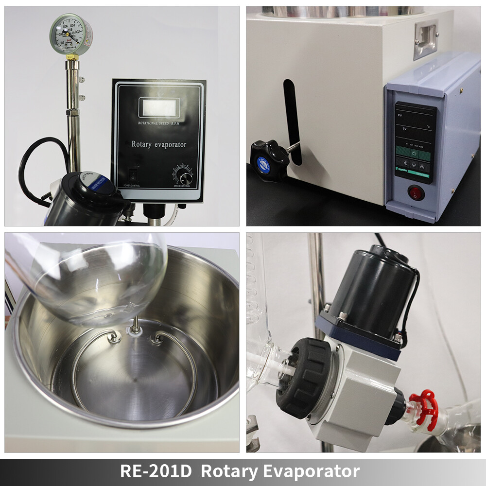 2L Rotary Evaporator with Cooling Chiller and Vacuum Pump 110V Rotovapor Set