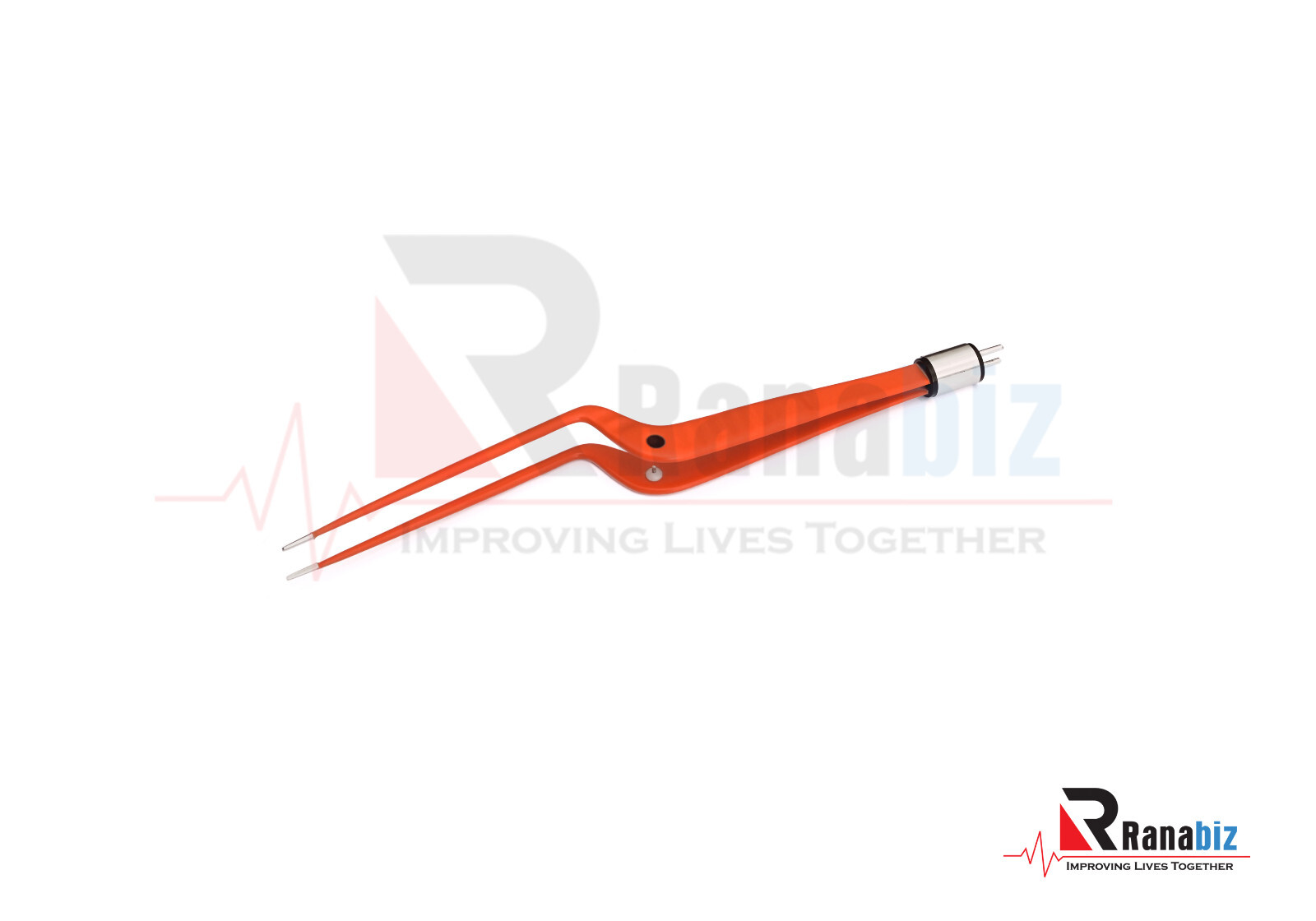 US Orange Non-Stick Jansen Bayonet Bipolar Forcep-18cm or 20cm &3m Cord-REUSABLE