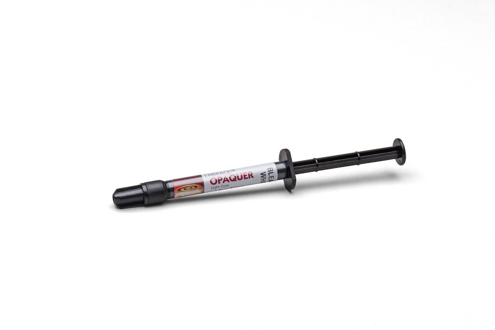 Pulpdent EMO2 EMBRACE Esthetic Opaquer Light Cure Syringe Off-White 2.1 Gm