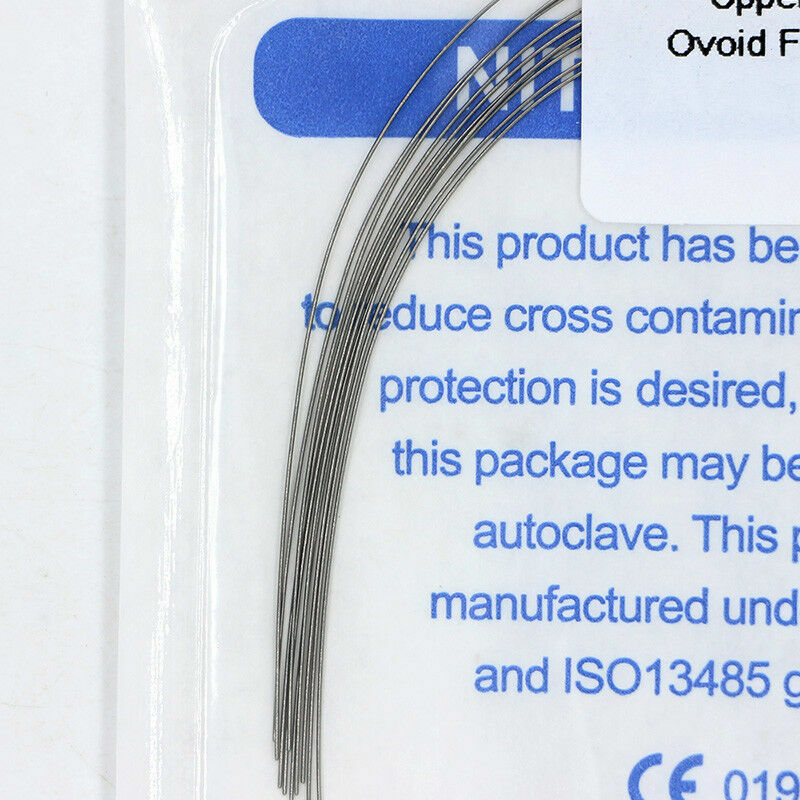 50×Dental Orthodontic Thermal Activated Niti Round Arch Wires 012 Upper Ovoid