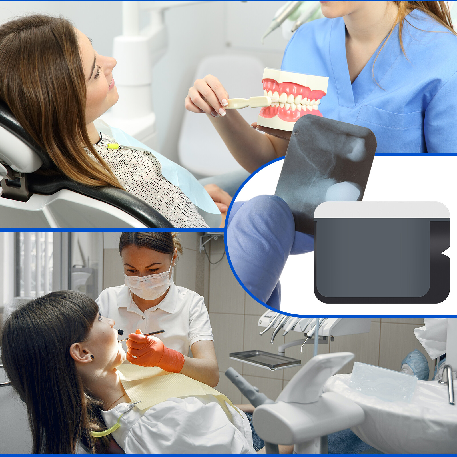 100pcs Dental Barrier Envelopes for Phosphor Plate /Size2 Apixia Phosphor Plate