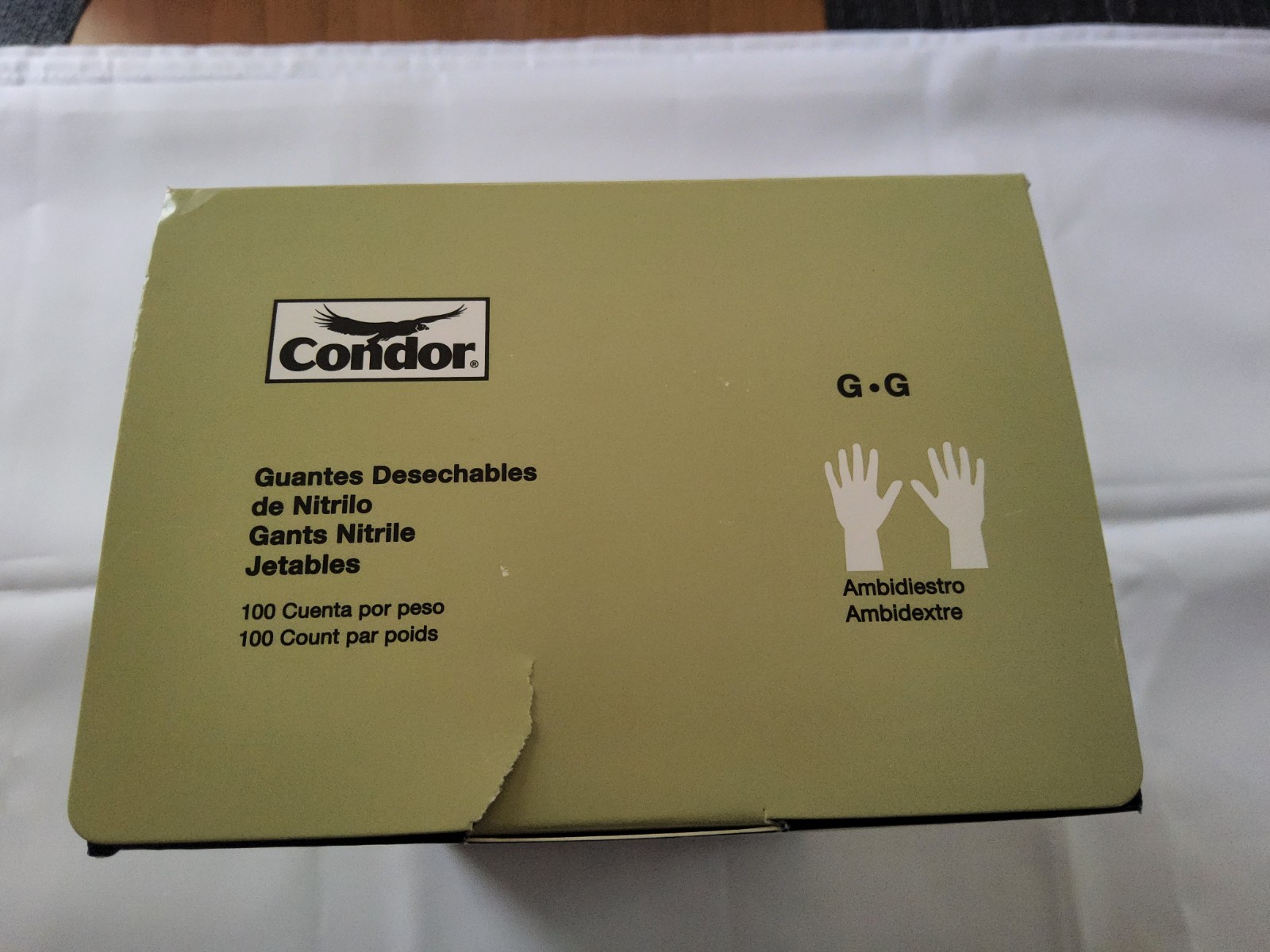 CONDOR Nitrile Disposable Gloves,Black, L PK100 819MF5 Diamond texture NEW