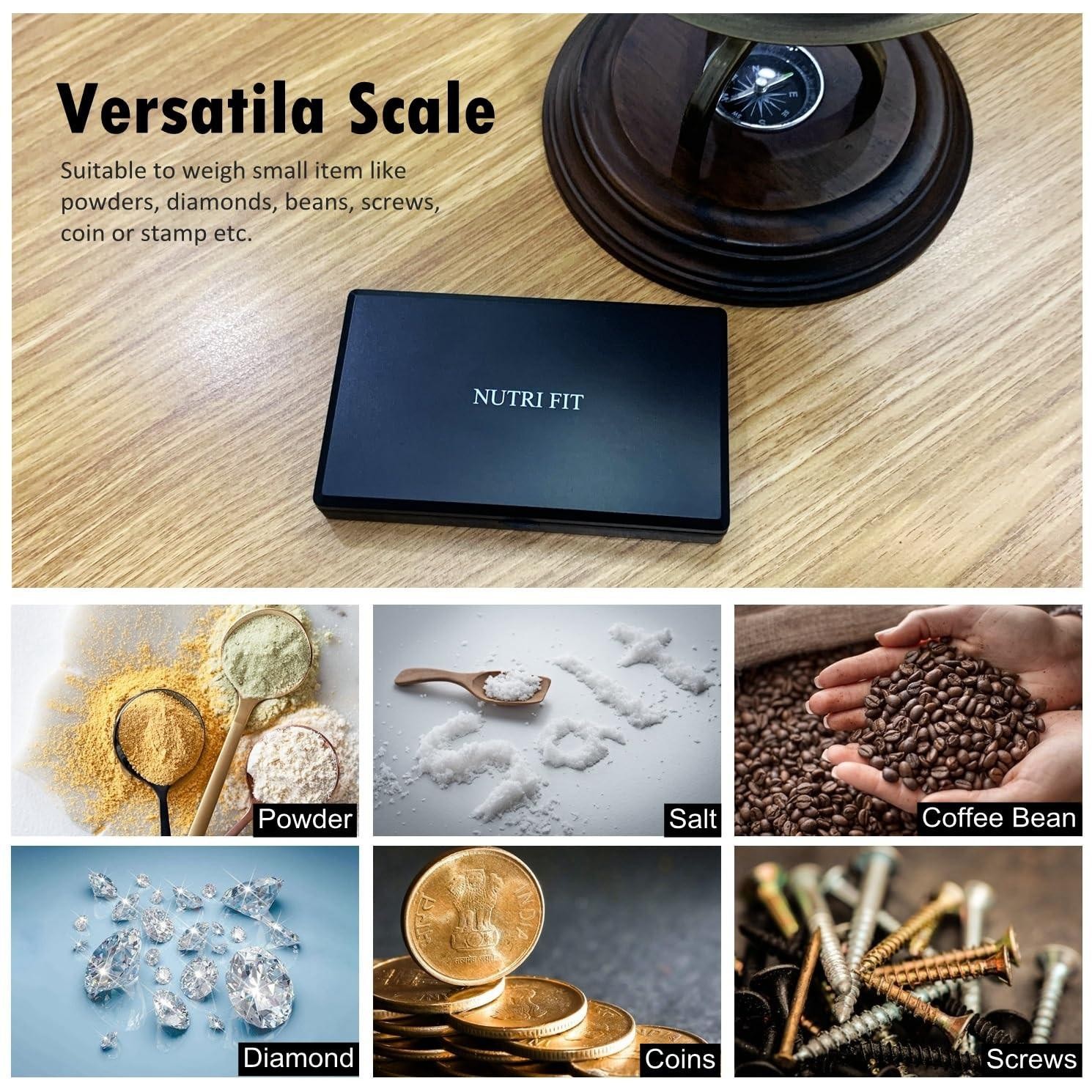Gram Digital Scale 0.01g Accuracy, 500g Small Pocket Scale Jewelry Scale