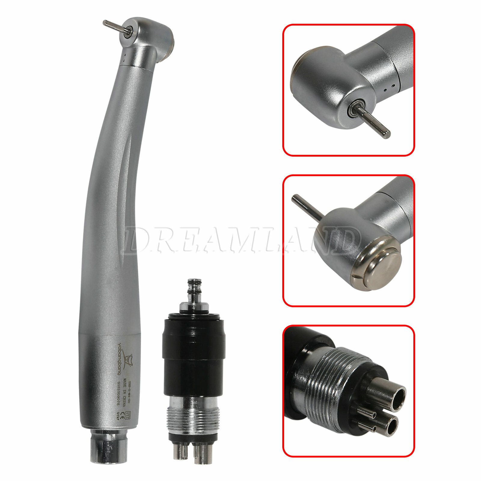 1-10*NSK/KAV Style Dental High Speed Turbine Handpiece Swivel Coupler 4 Holes