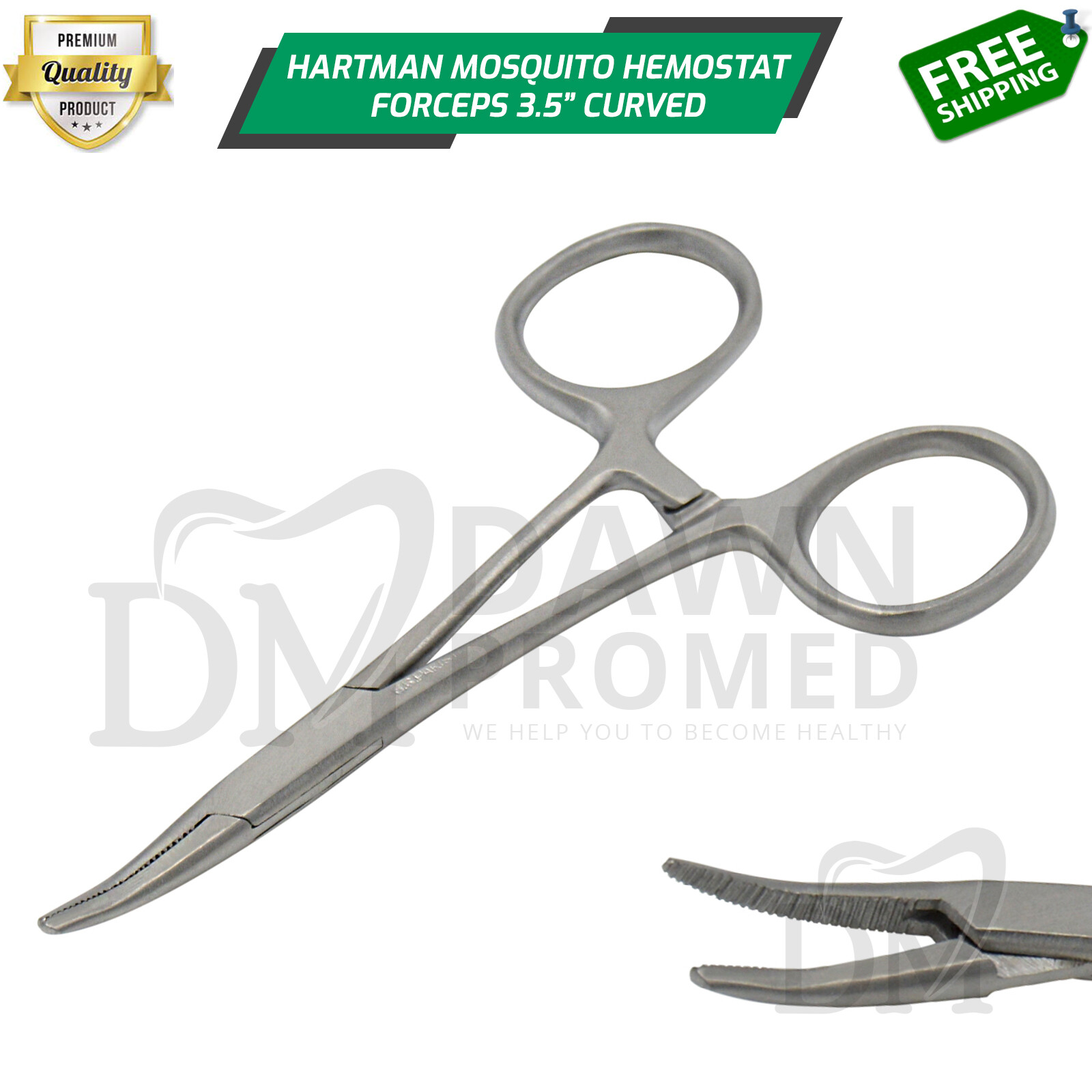 Fishing Hemostat Forceps 3.5″ Curved Mosquito Locking Clamps German Grade