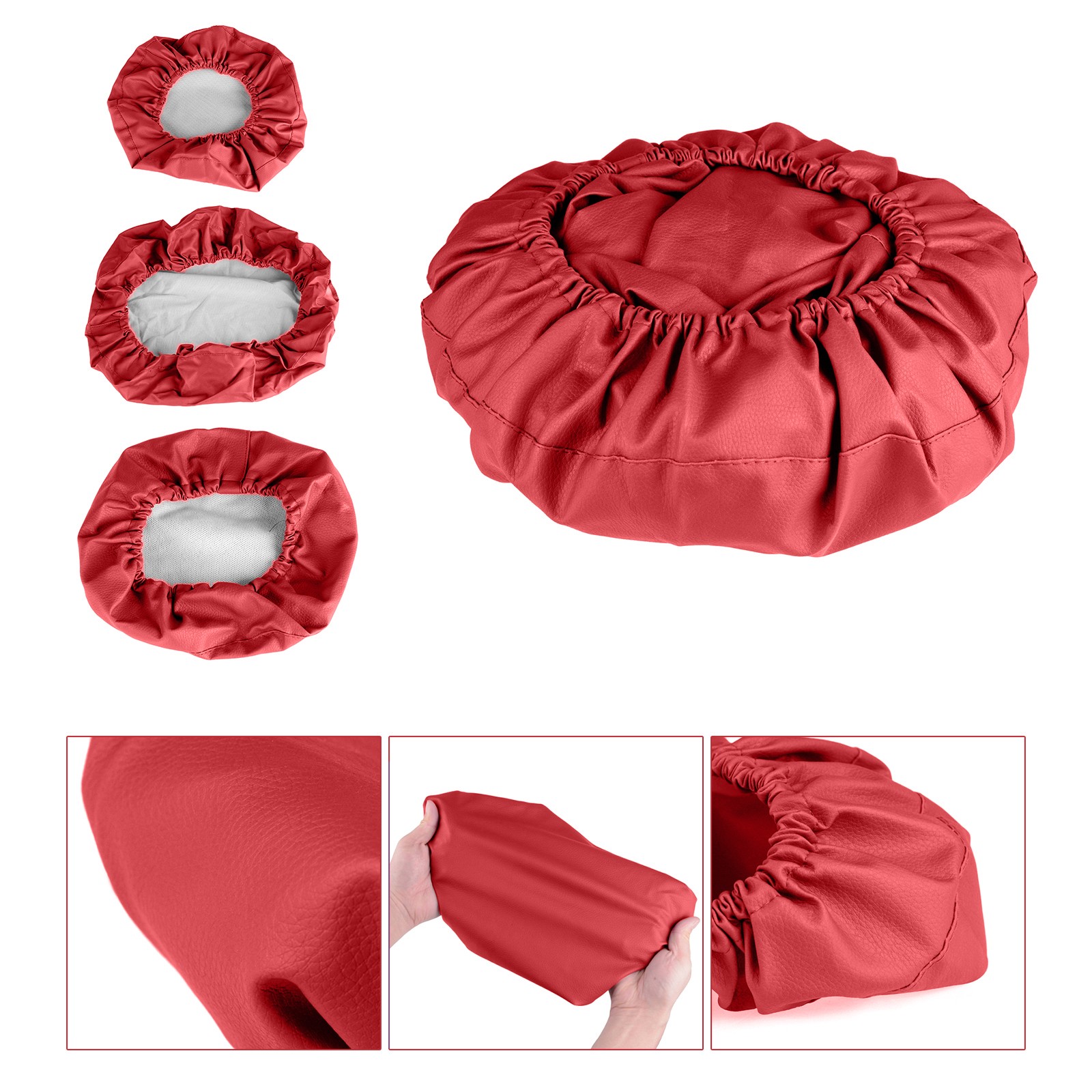 4Pcs/Set Elastic Dental Chair Protective Sleeves Dentist Chair Seat Covers PU