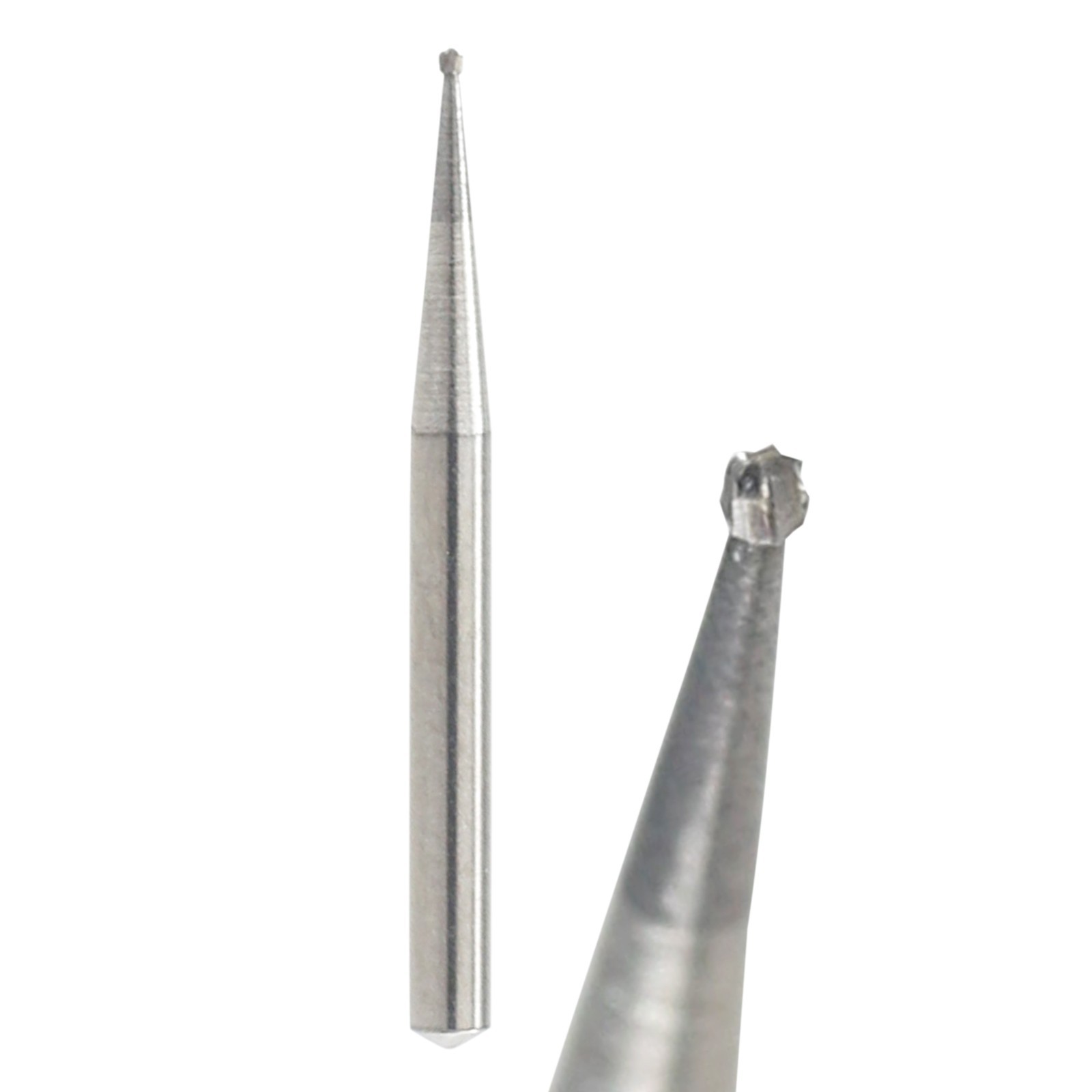 50pcs Dental Round Carbide Burs FG 1/4 19mm Length Friction Grip High Speed FG