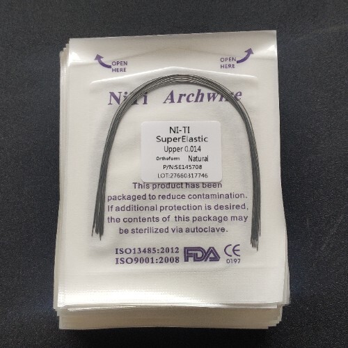 30 Packs Arcos de Dental Ortodoncia Redondos Niti Arco de Alambre Su Arch Wire