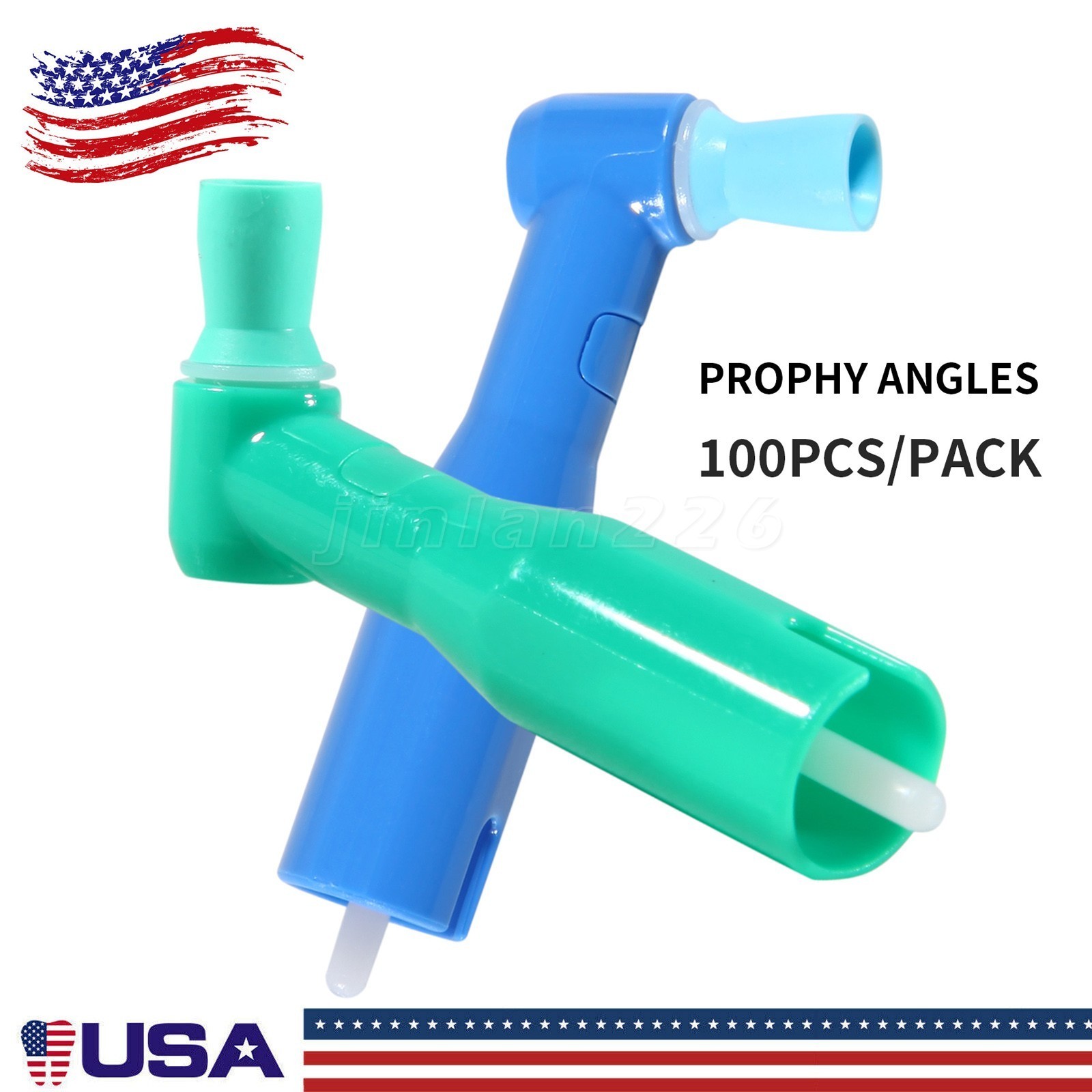 100 Dental Prophy Angles Soft Cup, Disposable & Latex Free, Premium Quality 105°