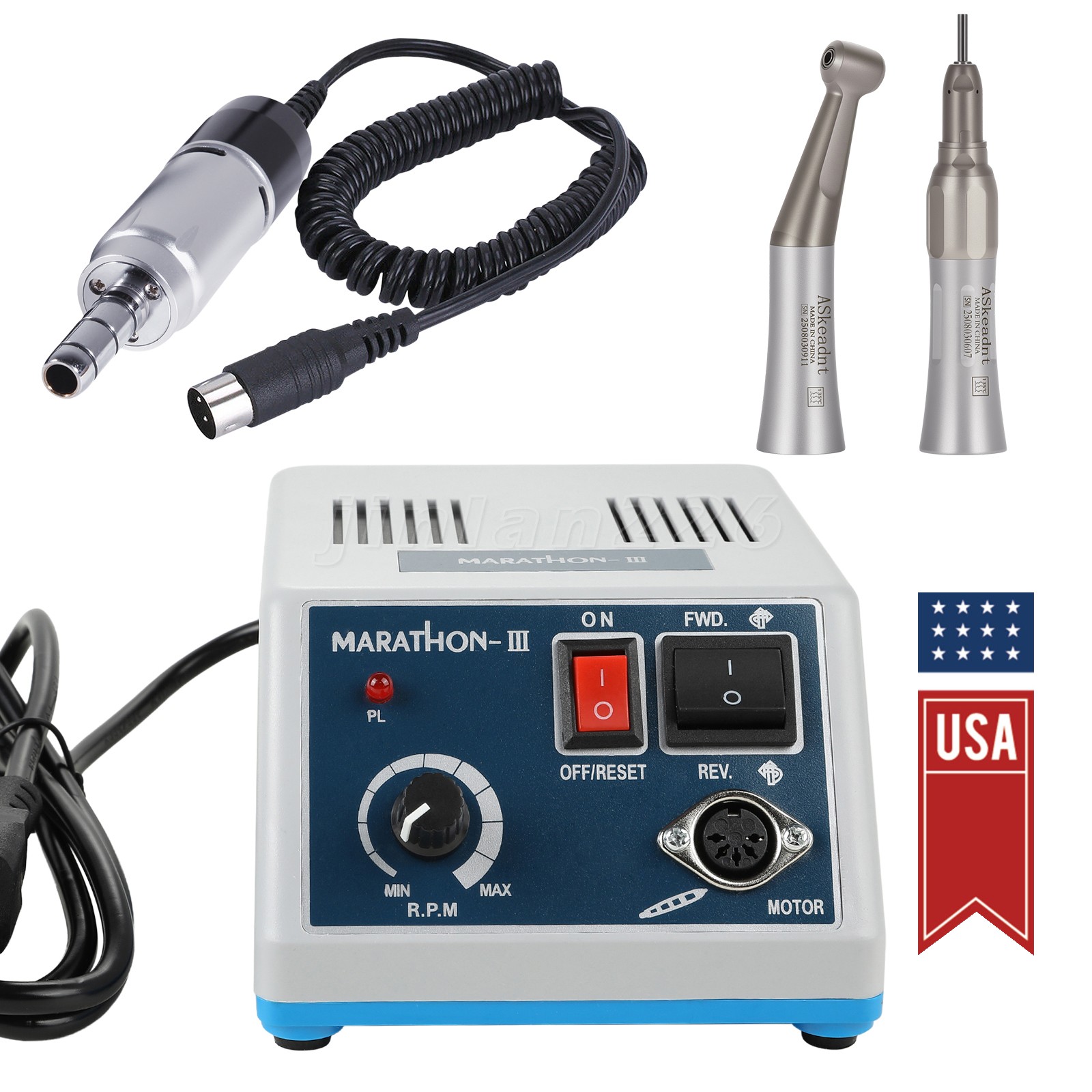 Dental Lab Marathon Electric Micromotor N3 Unit /Contra Angle/Straight Handpiece