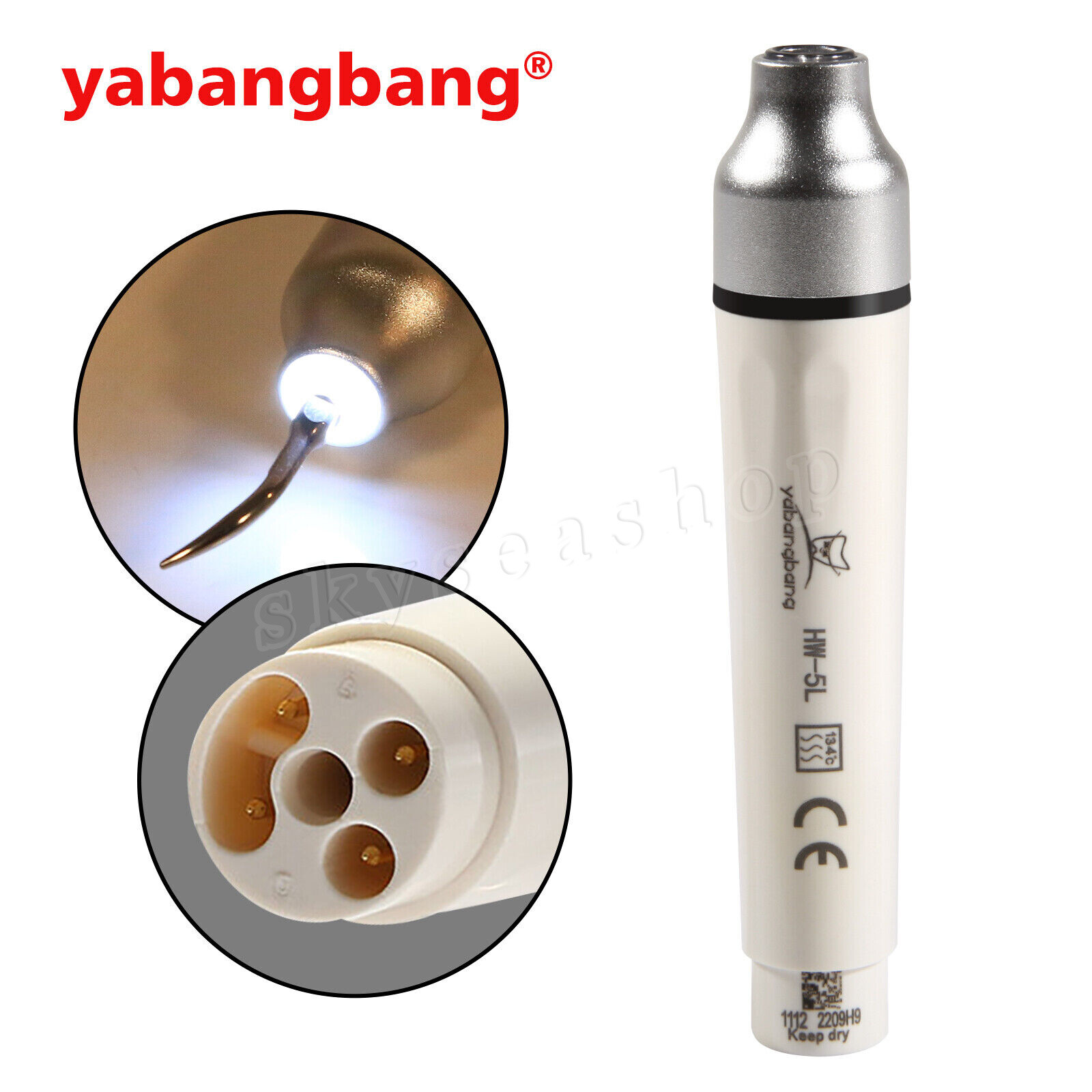 HW-5L Dental LED Ultrasonic Piezo Scaler Handpiece Fit Woodpecker EMS Tips