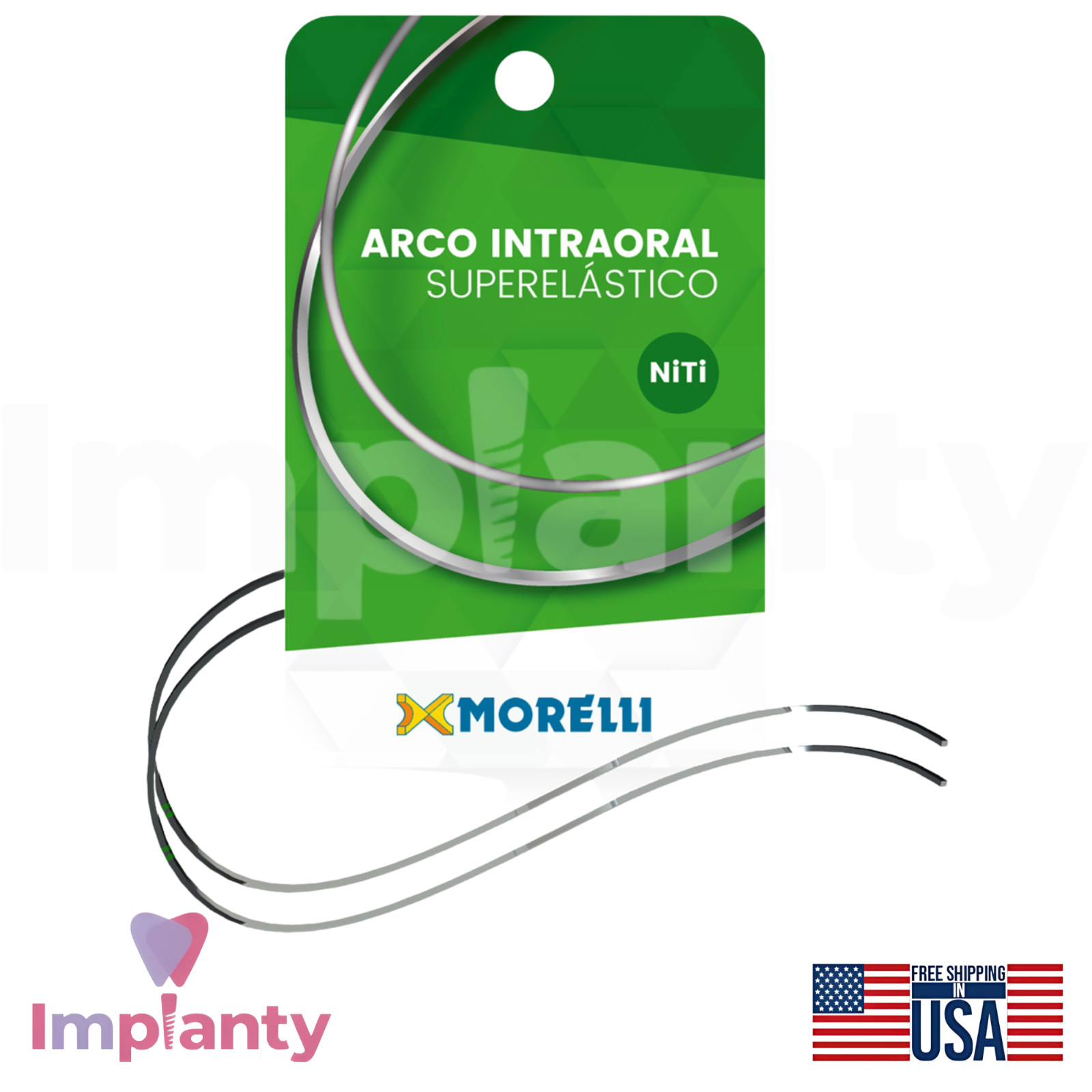 Morelli Reverse Spee NiTi Rectangular Archwire 10 Wires 0rthodontic Alignment
