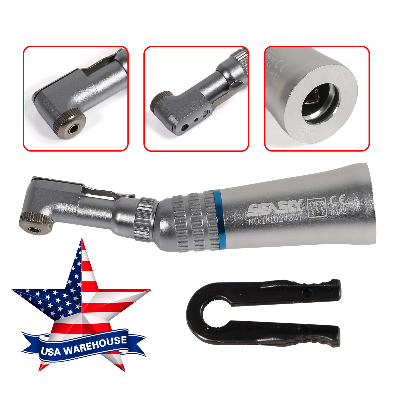 NSK Style Dental Slow Low Speed Contra Angle Handpiece Latch E-Type Attach YP4/2