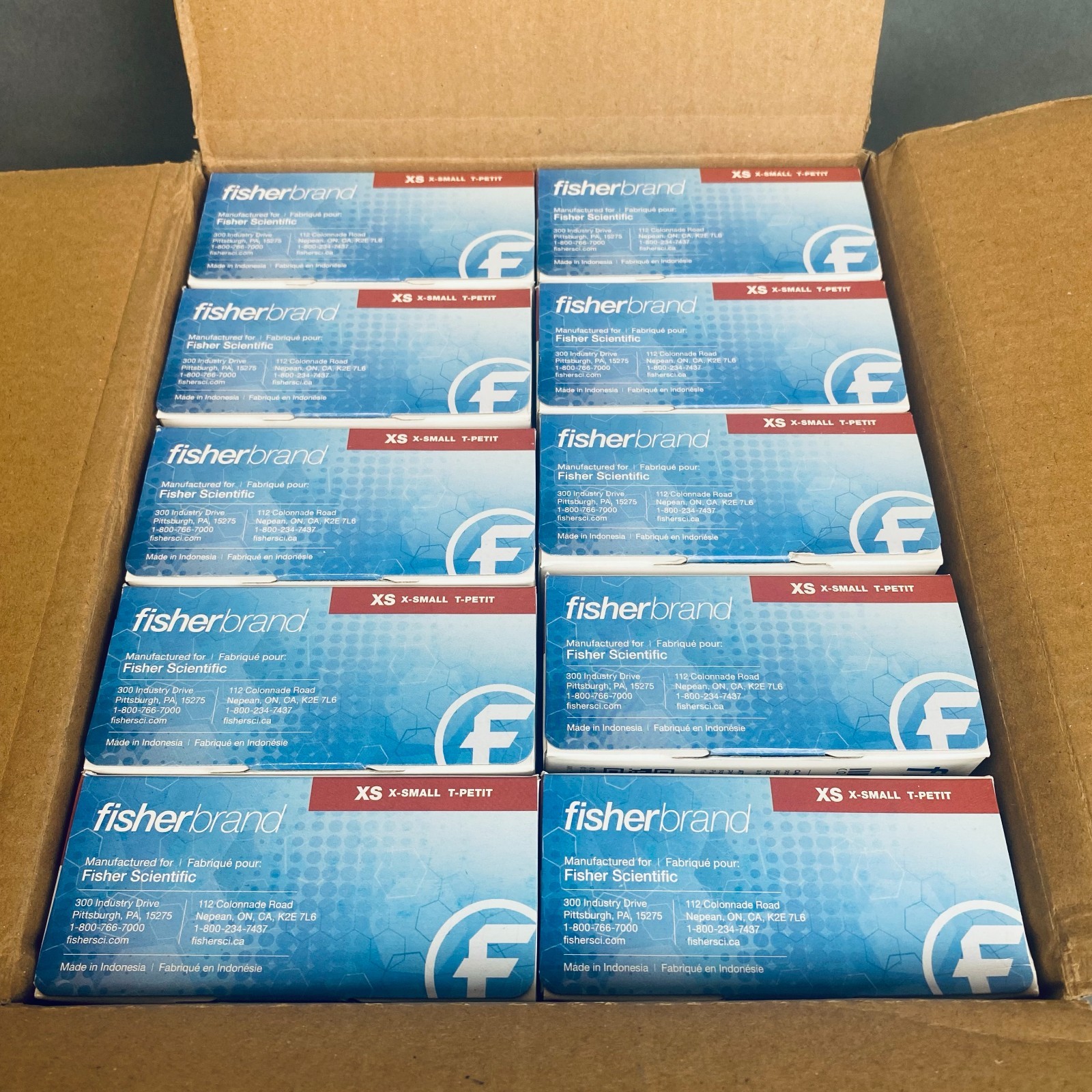 Fisherbrand Nitrile Gloves XS Powder Free with Aloe 10 Boxes of 100 Gloves Each