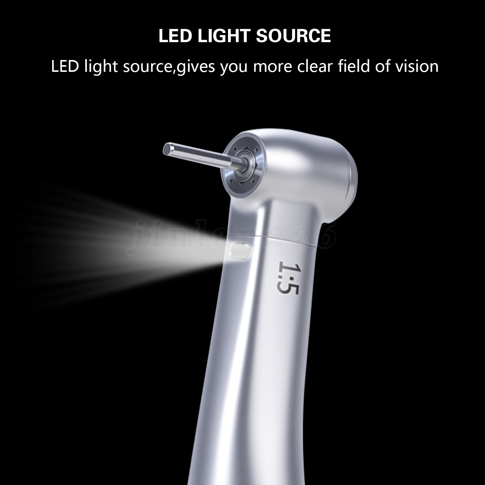 Dental LED 1:5 Contra Angle Angulo Inner Spray Contrangulo Turbina Handpiece