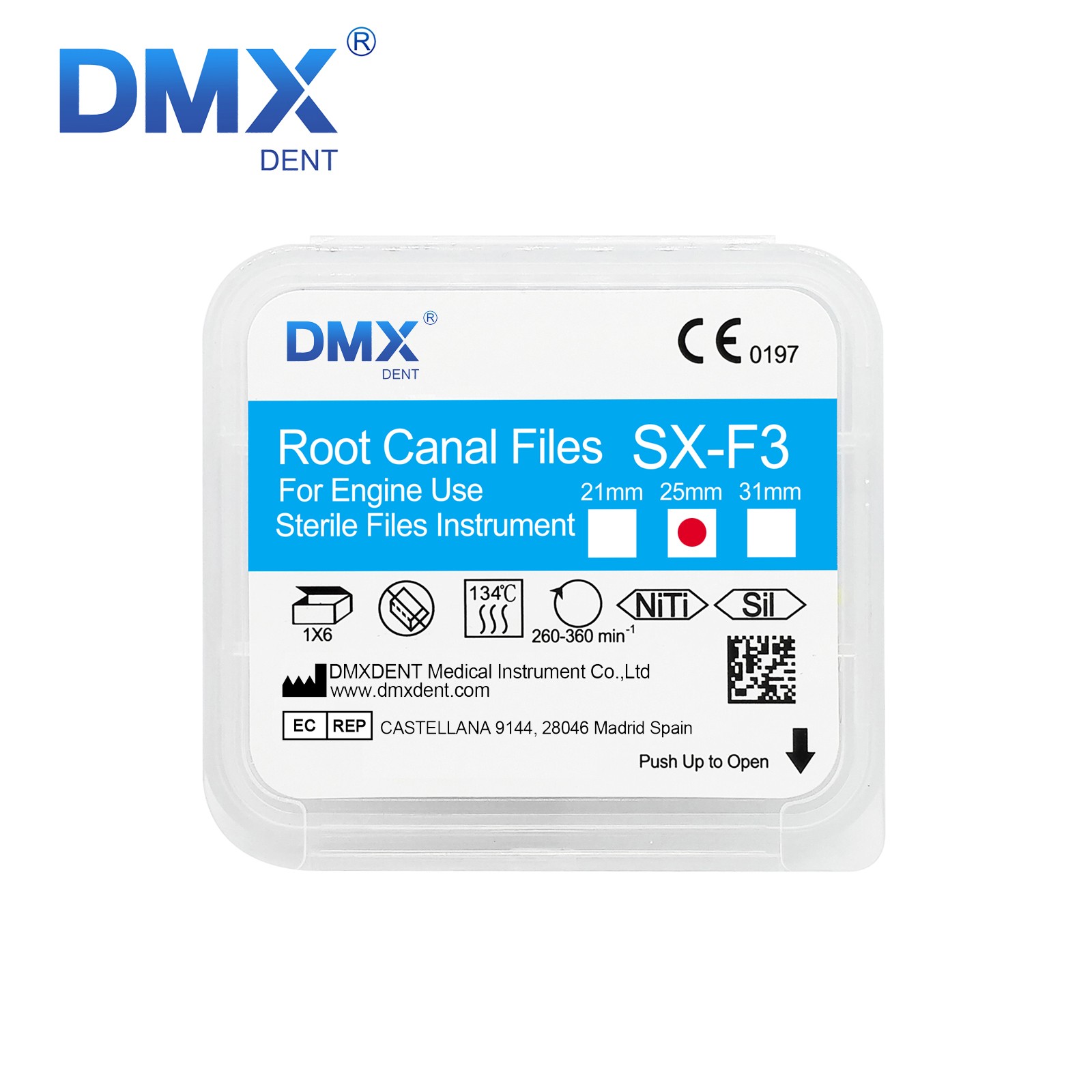 6x DMXDENT Dental Endo Rotary Files X-Pro Taper NITI Endodontic Root Canal File