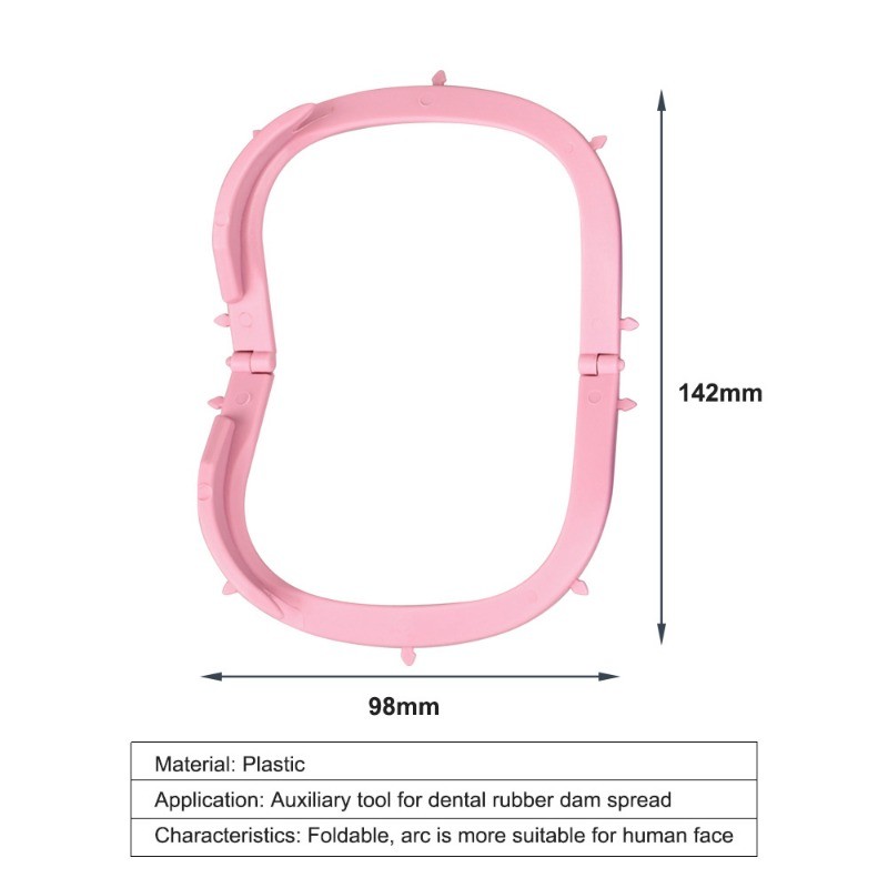 Dental Rubber Dam Sheet Frame Bracket Light Plastic/Foldable Frames Tool Bracket