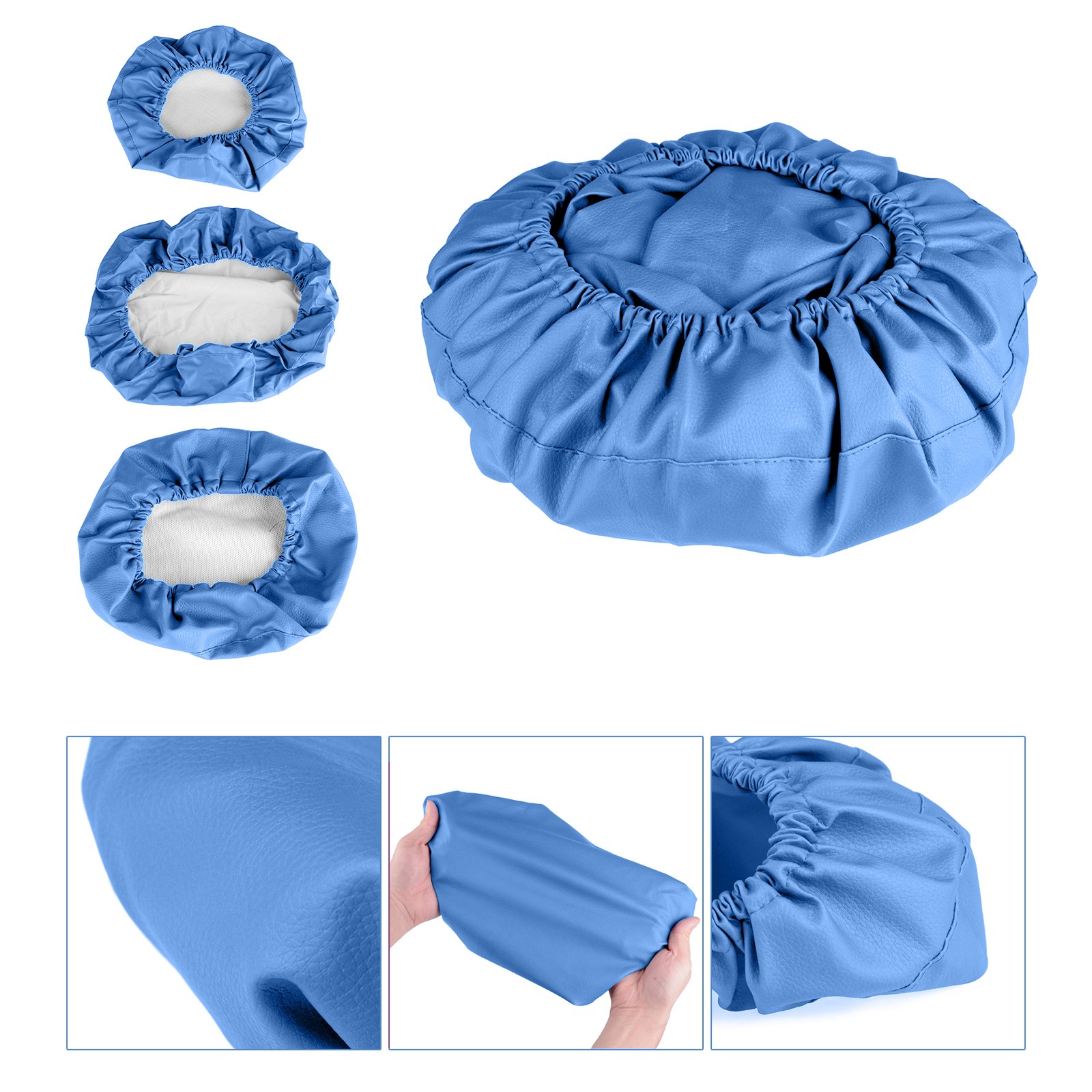 4Pcs PU Leather Dental Chair Seat Cover Elastic Waterproof Chair Protective Case