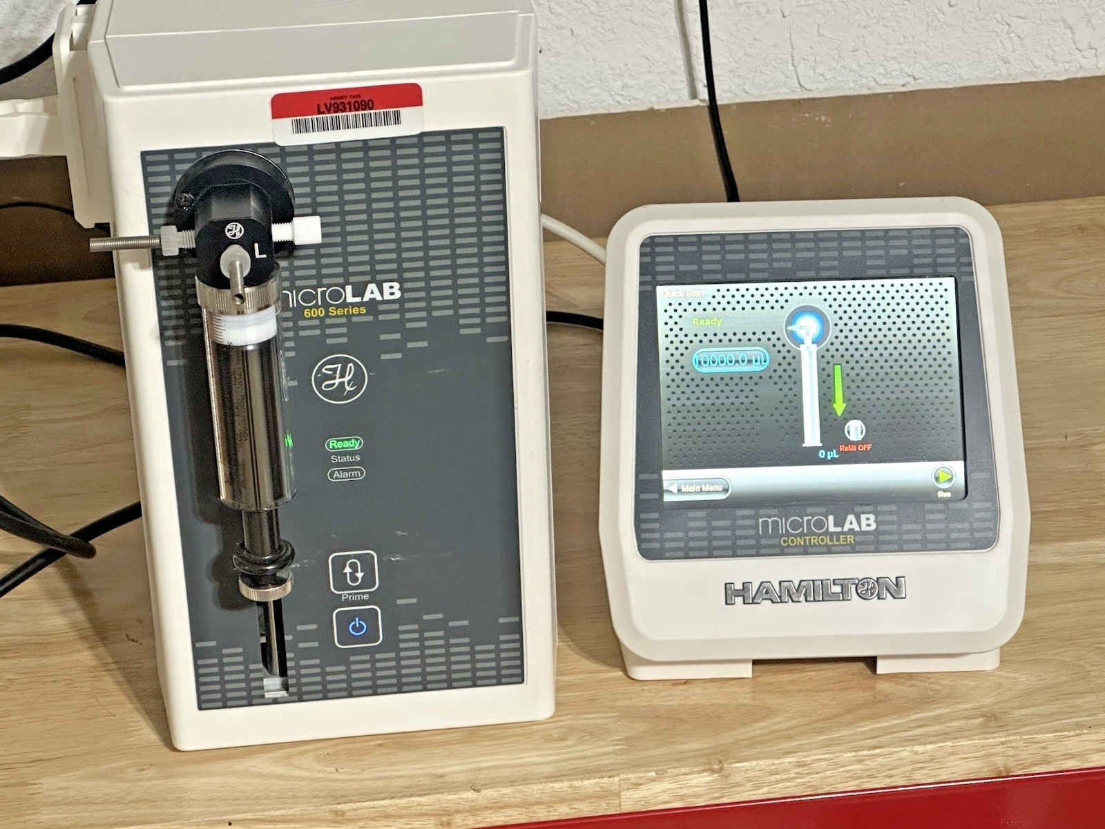 Hamilton Microlab 600 Syringe Dispenser System 61501-01 Rev E & Cords *Works*