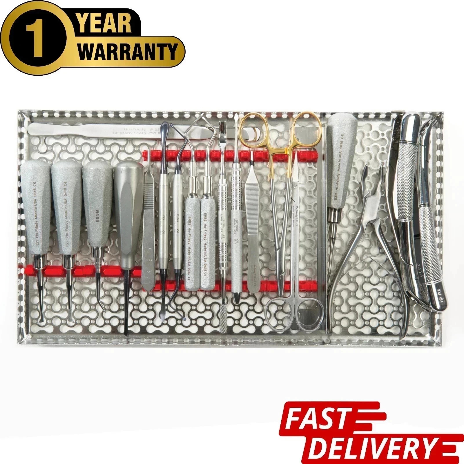 Professional Hu-Friedy Koerner Oral Surgery Kit – Complete Basic Dental Set