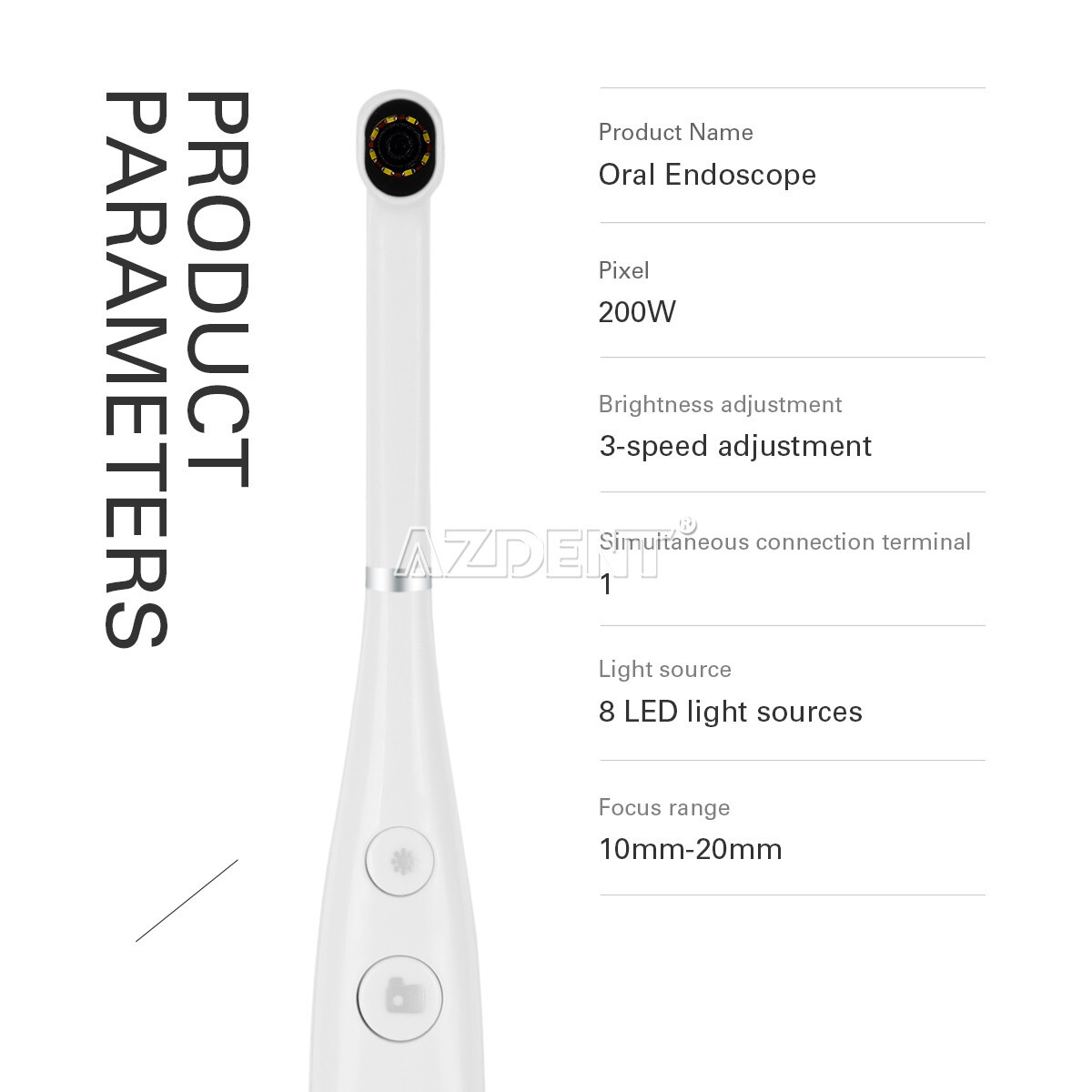 Dental Intraoral Camera USB Digital Imaging Intra Oral HD Camera 8 LED light