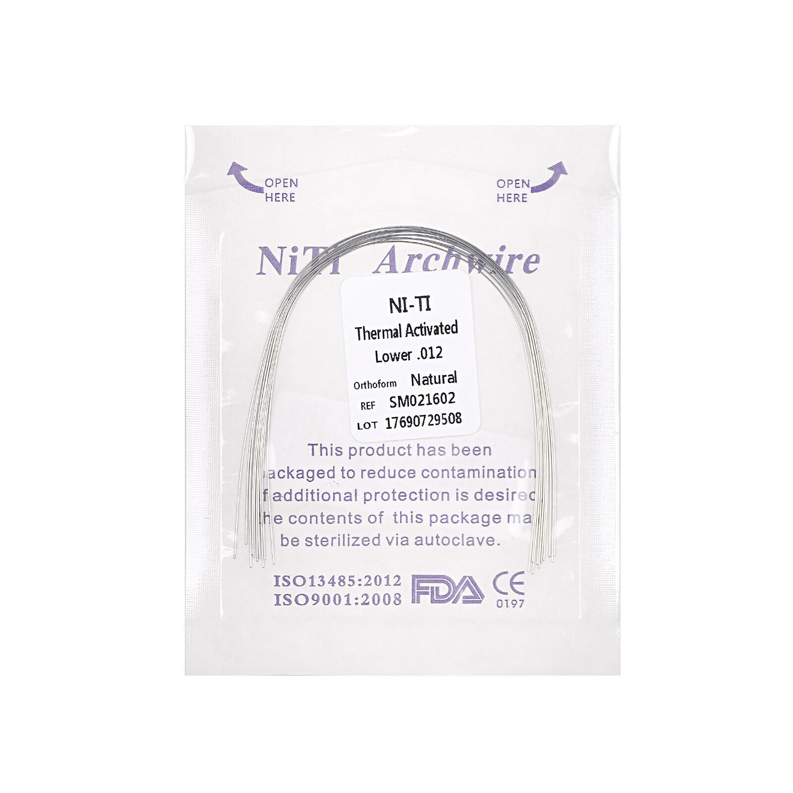 10 Pcs Dental Orthodonti Heat Thermal Activated Niti Rectangular Round Arch Wire
