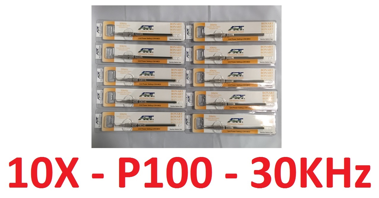 Dental Cavitron Ultrasonic 30KHz Insert SLI- P100 SLIM Series Tip 10/Pack BONART