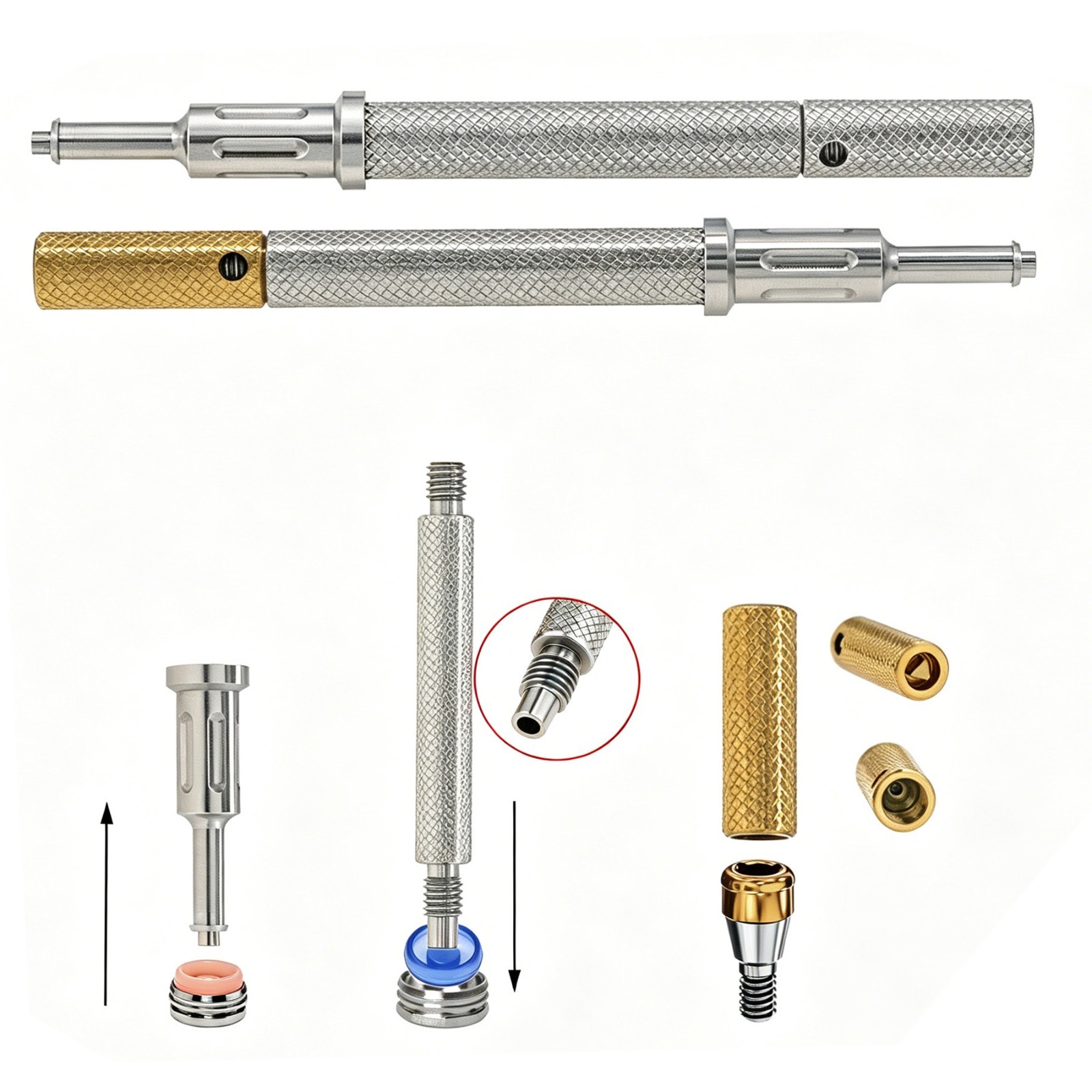 Titanium Locator Abutment For Zimmer TSV 3.5/4.5mm Tapered Internal Hex Implants
