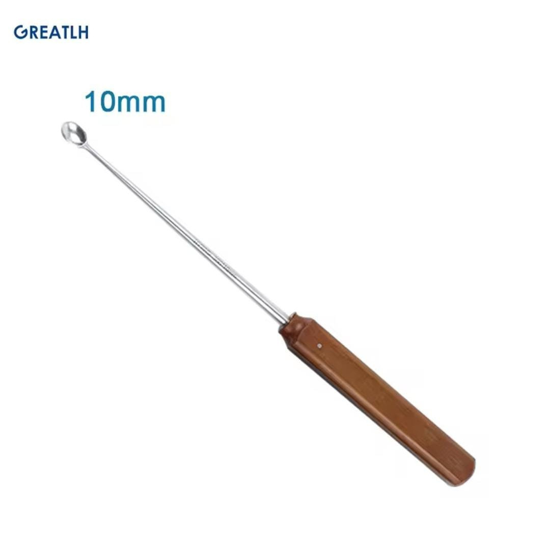Halle Spinal Bone Curettes Set Oval Cup Orthopedic Surgical Instrument