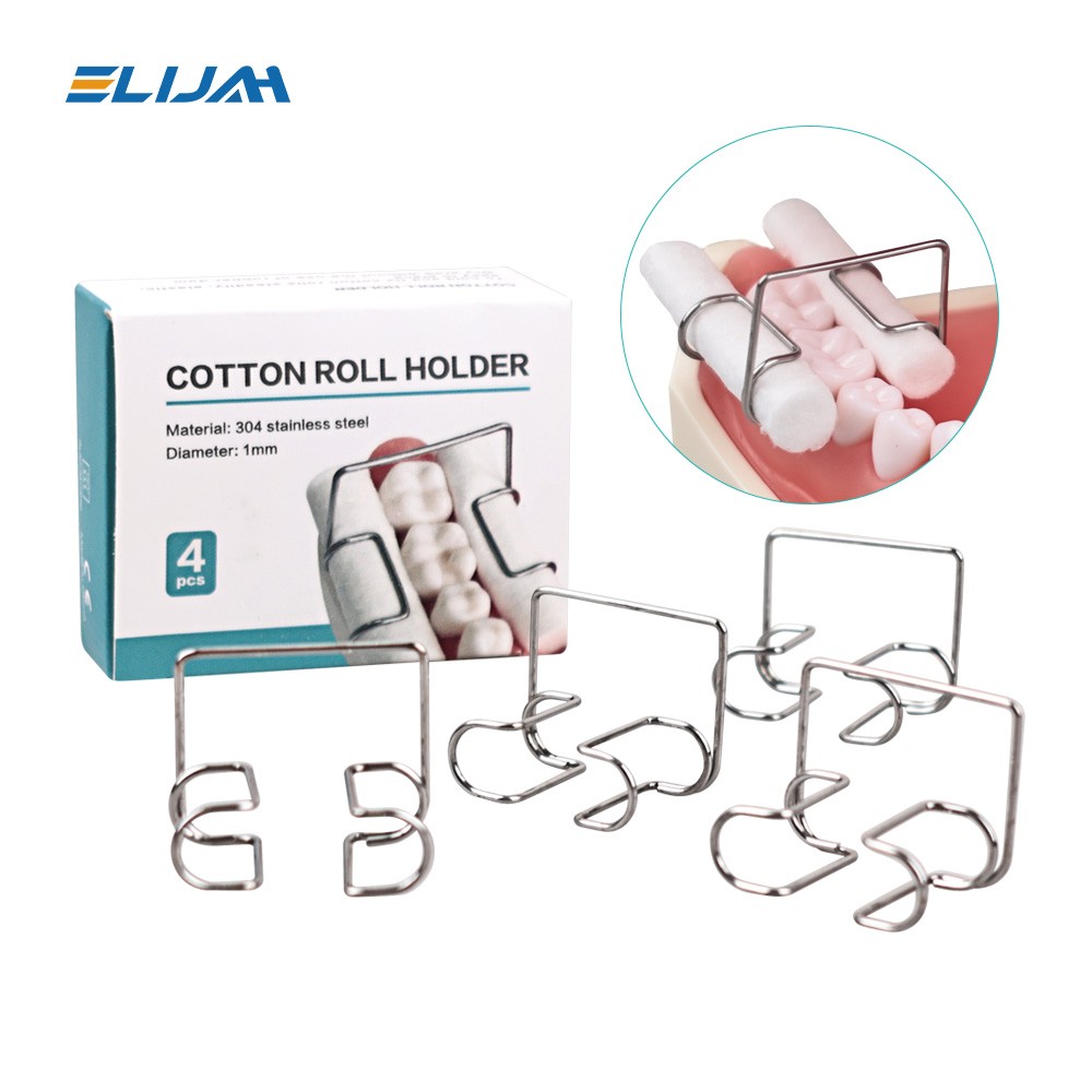 Dental Cotton Roll Holder Stainless Steel Surgical Isolating Teeth Clip Holders
