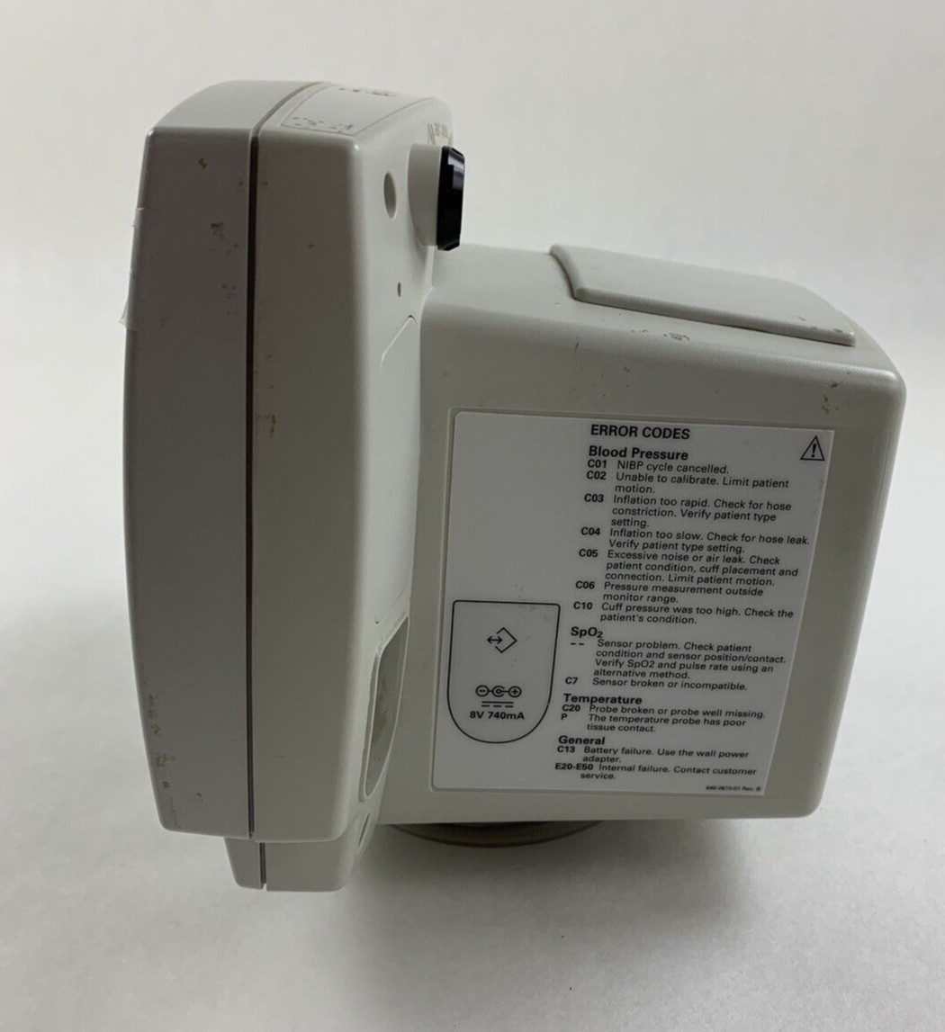 Welch Allyn 53N00 Patient Monitor SpO2 007-0100-01 Untested No Battery
