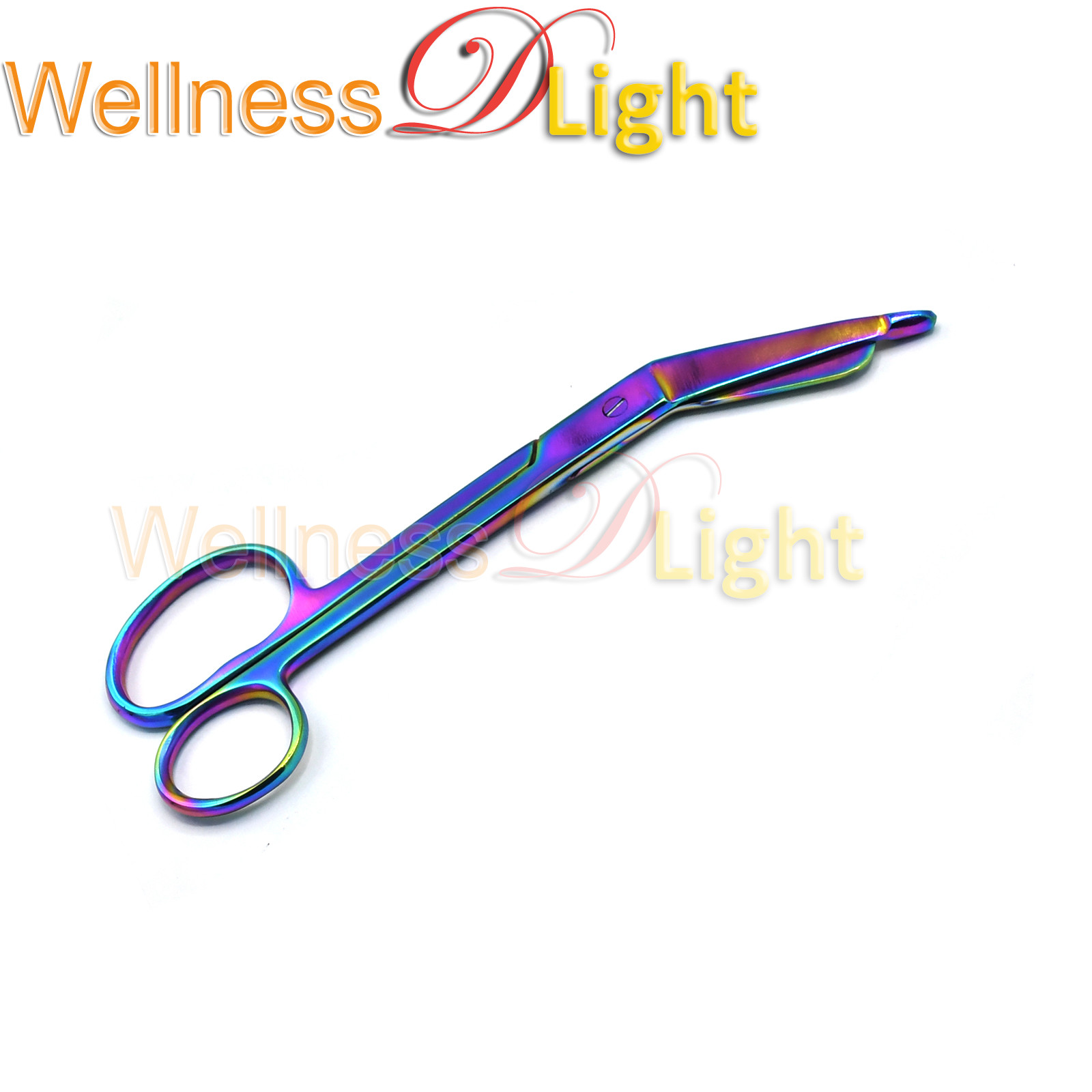 Lister Bandage Scissors 7.25″ One Large Ring Multi/Rainbow color First Aid surgi