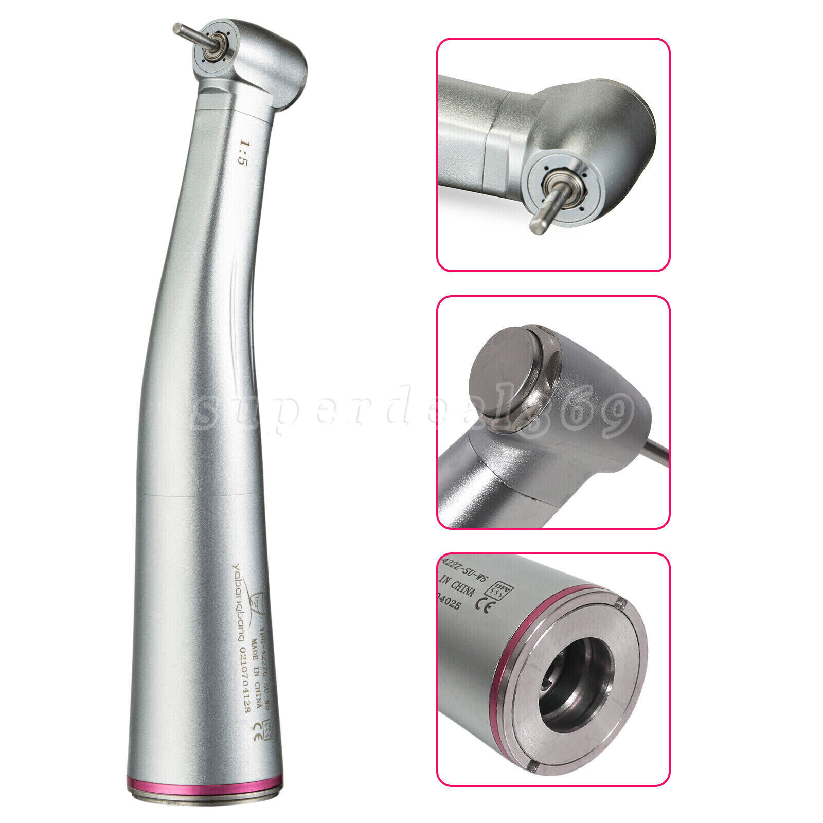 NSK Style Dental 1:1 /1:5 Contra Angle Fiber Optic LED Low Speed Handpiece ns