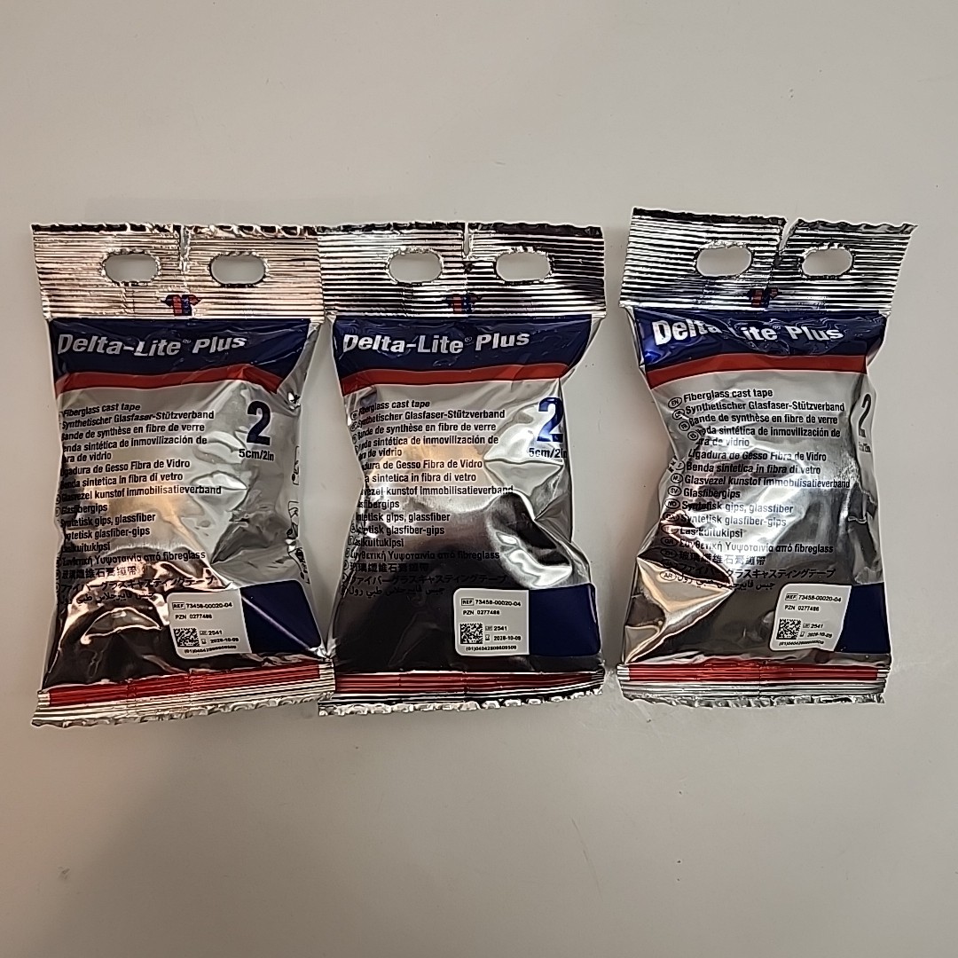 3 Delta Lite Plus Fiberglass Cast Tape, 2in. x 4yd. EXP 10-2028 Blue Label