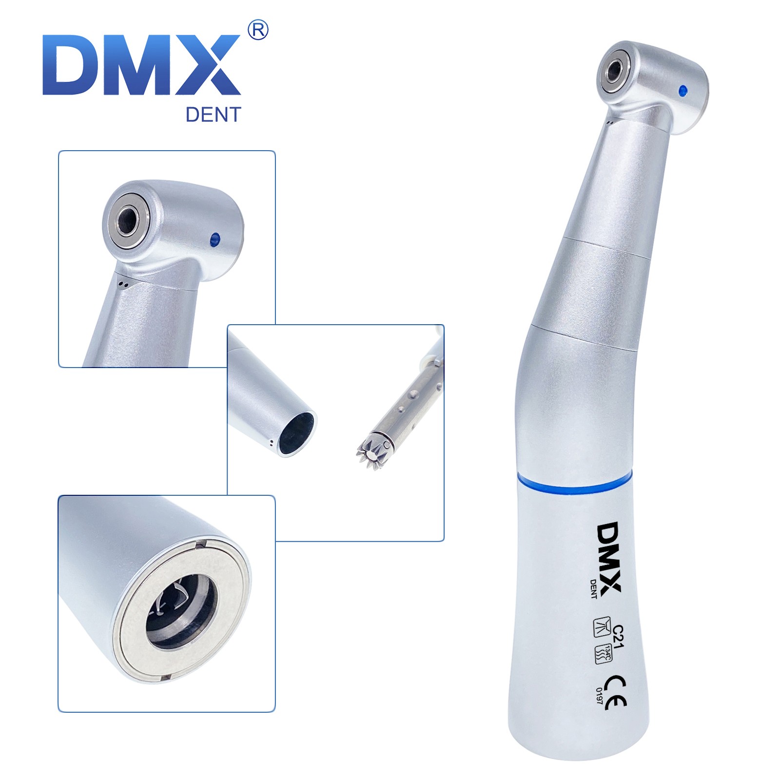DMXDENT Dental Low Speed Handpiece Contra Angle ISO E Type Fiber Optic KAVO NSK