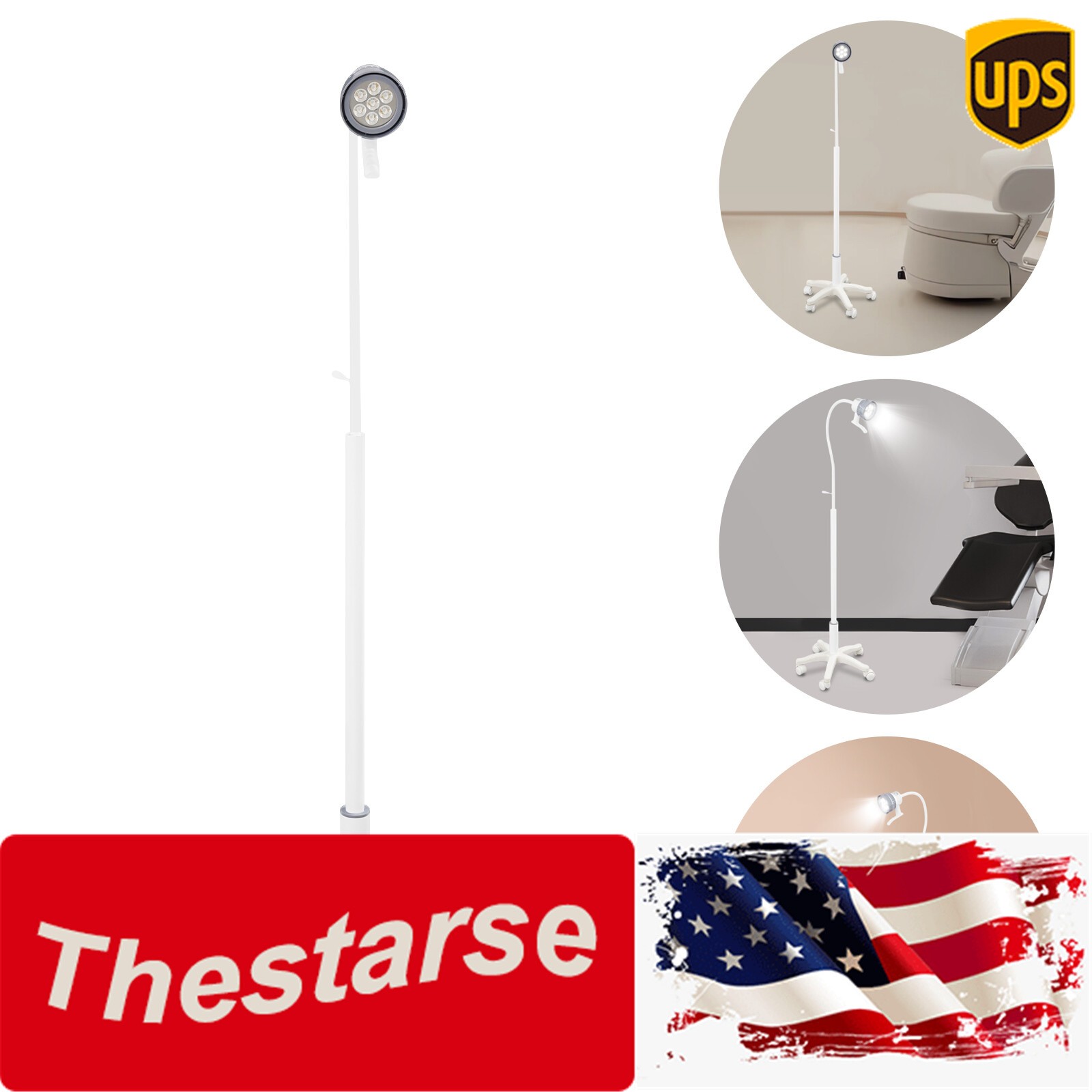 AC100-240V 50Hz LED Modern Surgical Examination Light Medical Exam Lamp White US