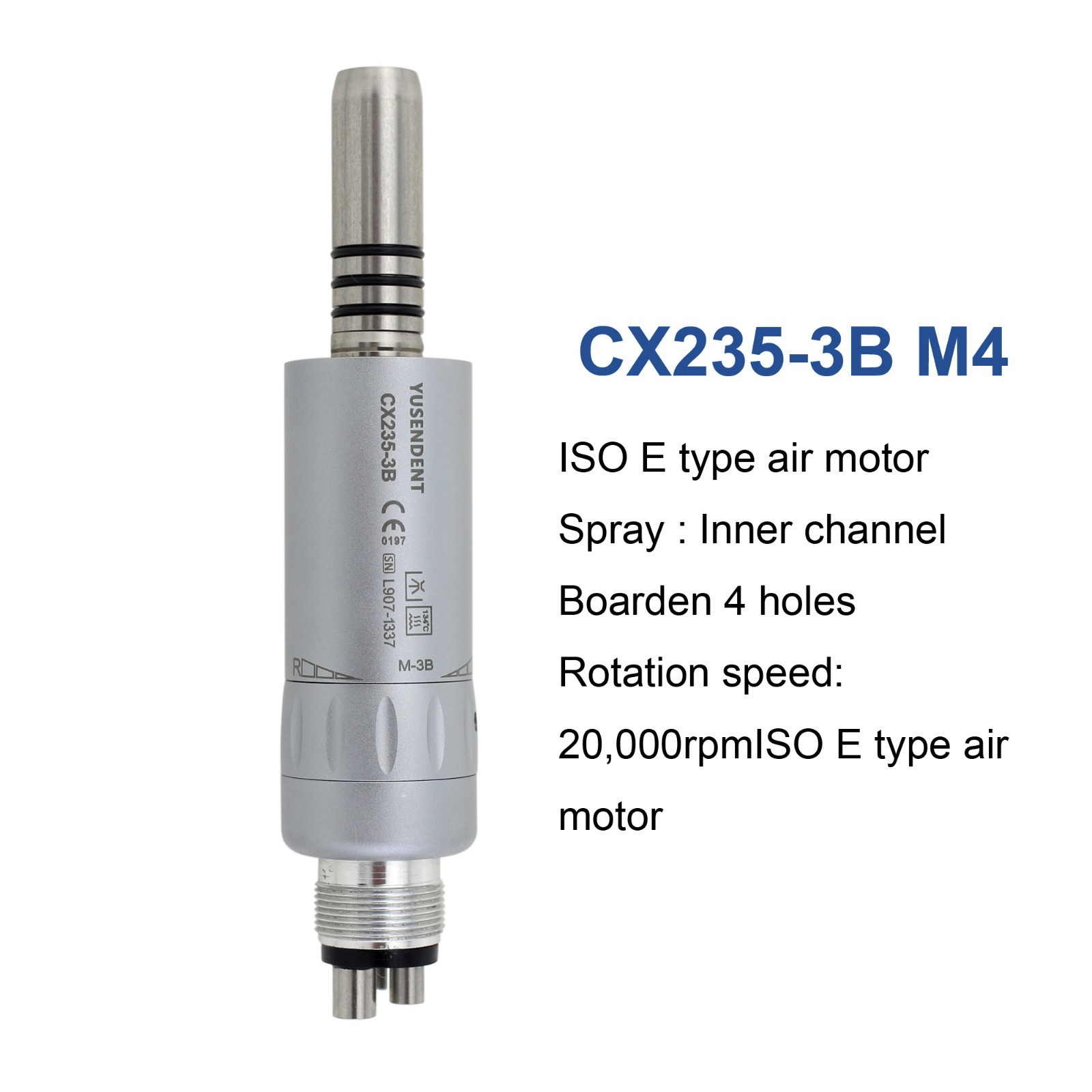 COXO Dental Slow-speed Air Motors 4 Holes Internal Spray ISO E-Type Motor NSK