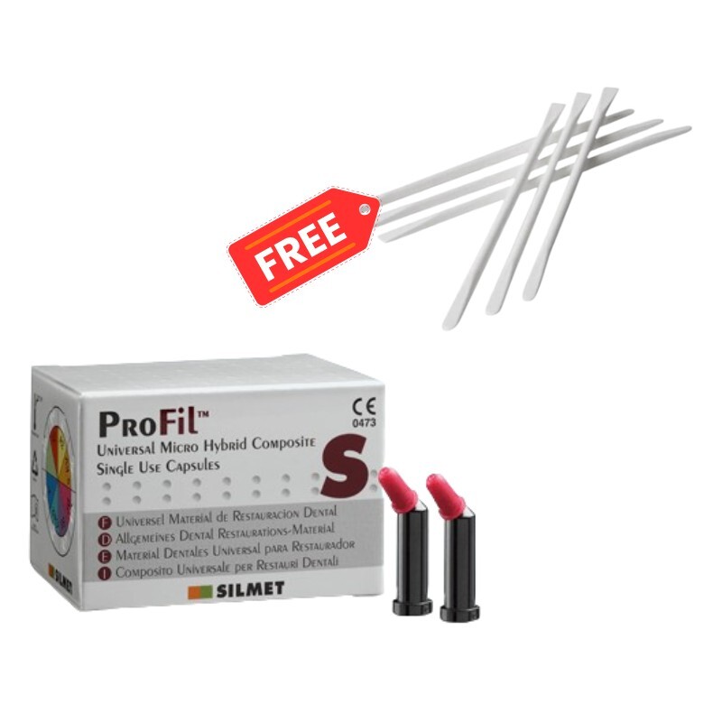 Silmet ProFil Universal Dental Restorative Material (18UA02) + 10 Free Spatulas